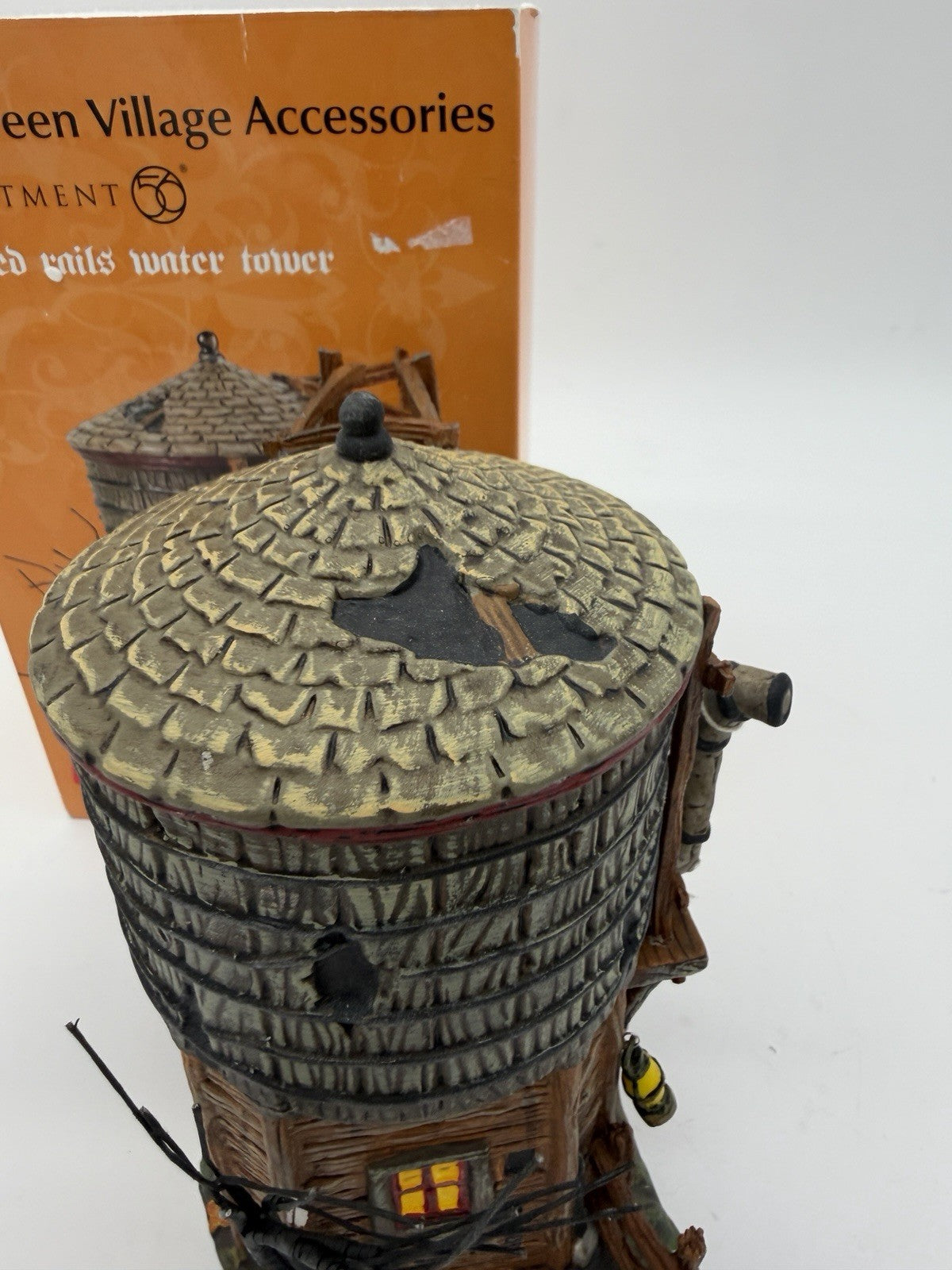 Department 56 HALLOWEEN Haunted Rails Water Tower 2008 Vintage Rare