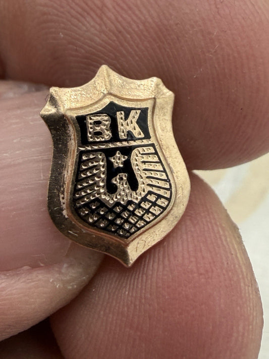 10k Gold Marked Blue Key Honor Society membership lapel pin 0.5”