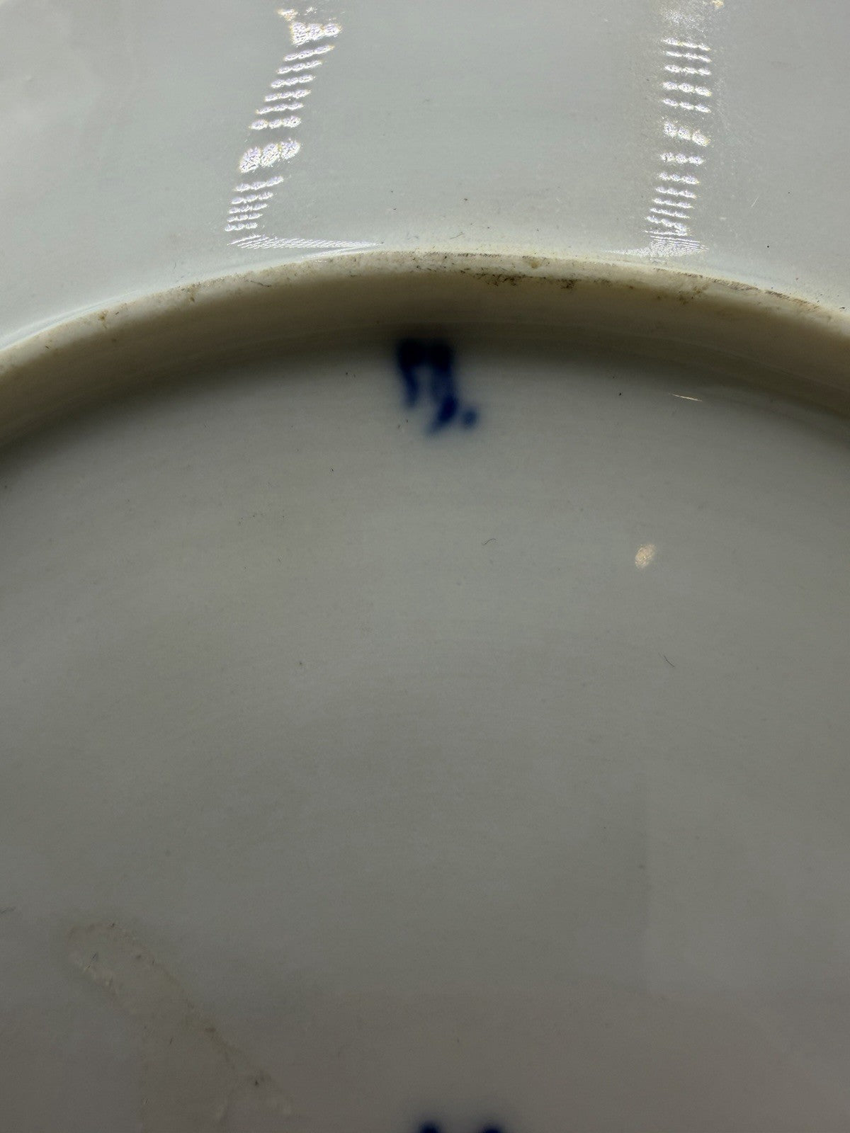 Antique 19th Century Meissen Porcelain White/Gold Gilt Leaf Plate 8” Germany