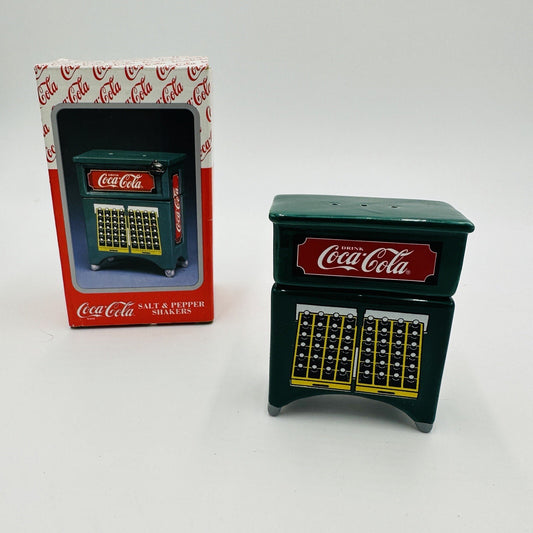 Coca-Cola Salt & Pepper Shaker Vending Machine Ceramic Vintage
