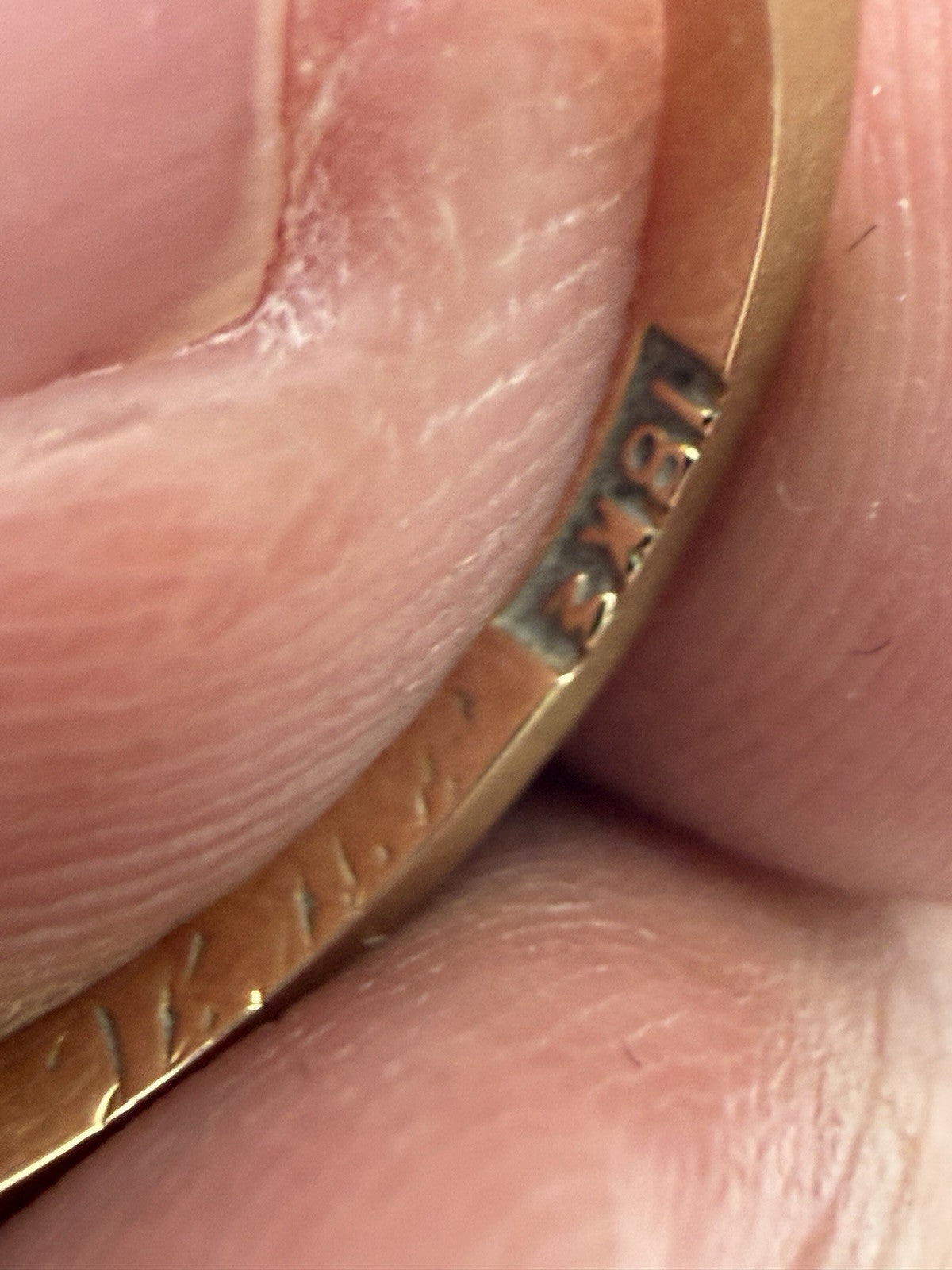 18k Yellow Gold Size 5 Wedding Band 2g Marked