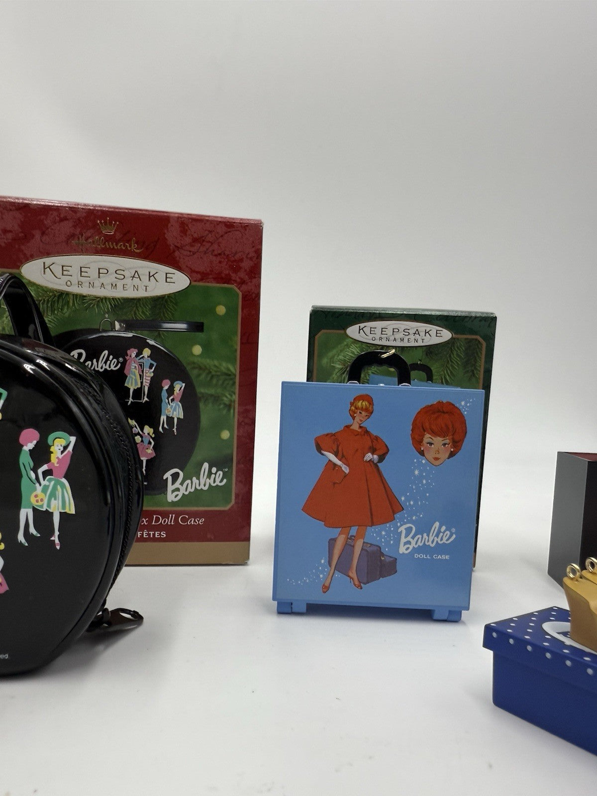 Hallmark Barbie Keepsake Travel Case Hand box Shoe Shopping Bag Ornaments