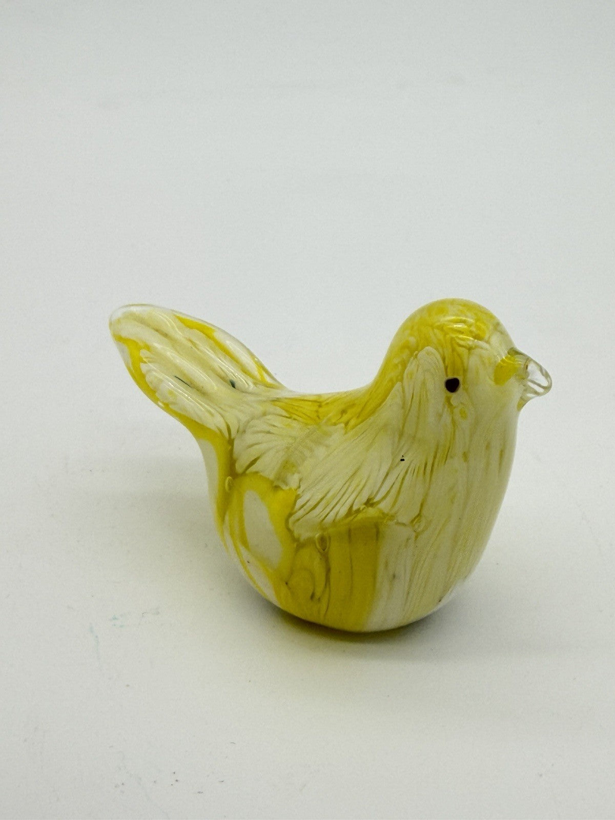Murano Italy Art Glass Hand Blown Yellow Canary Bird Figurine