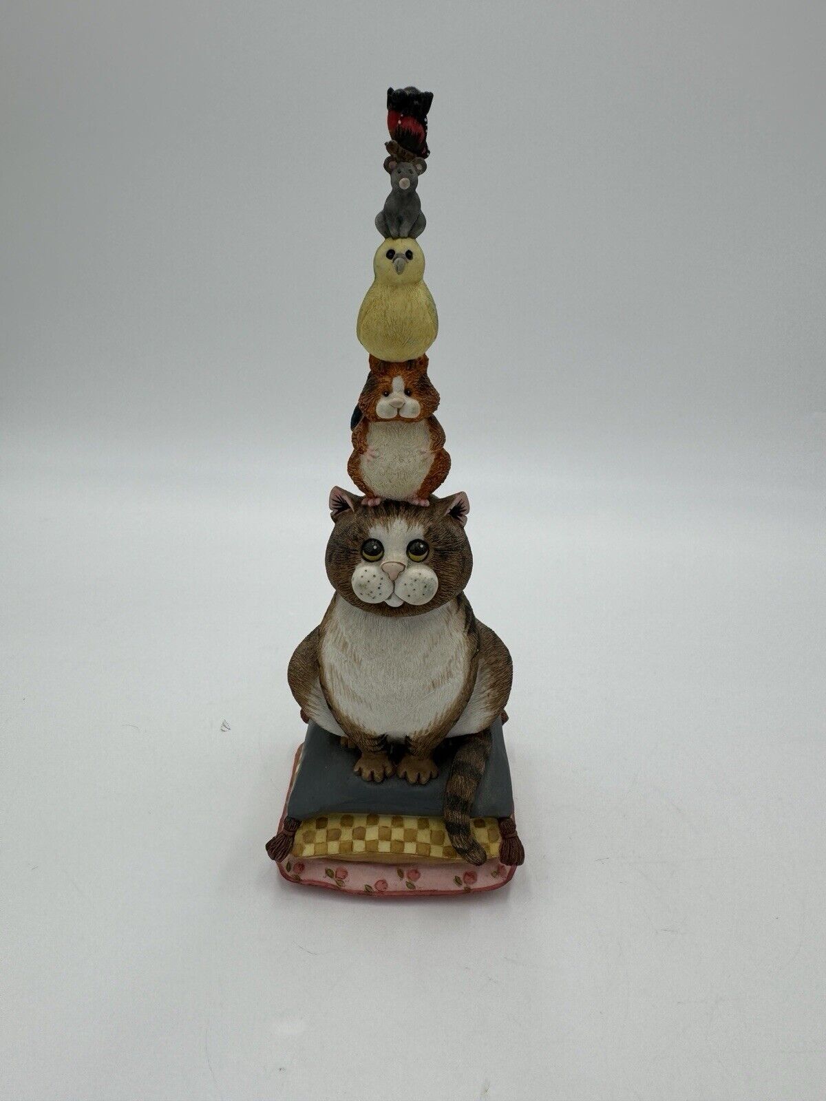 Border Fine Arts Comic & Curious Cats 'Balancing Act' Sculpture 2002 Model A1292