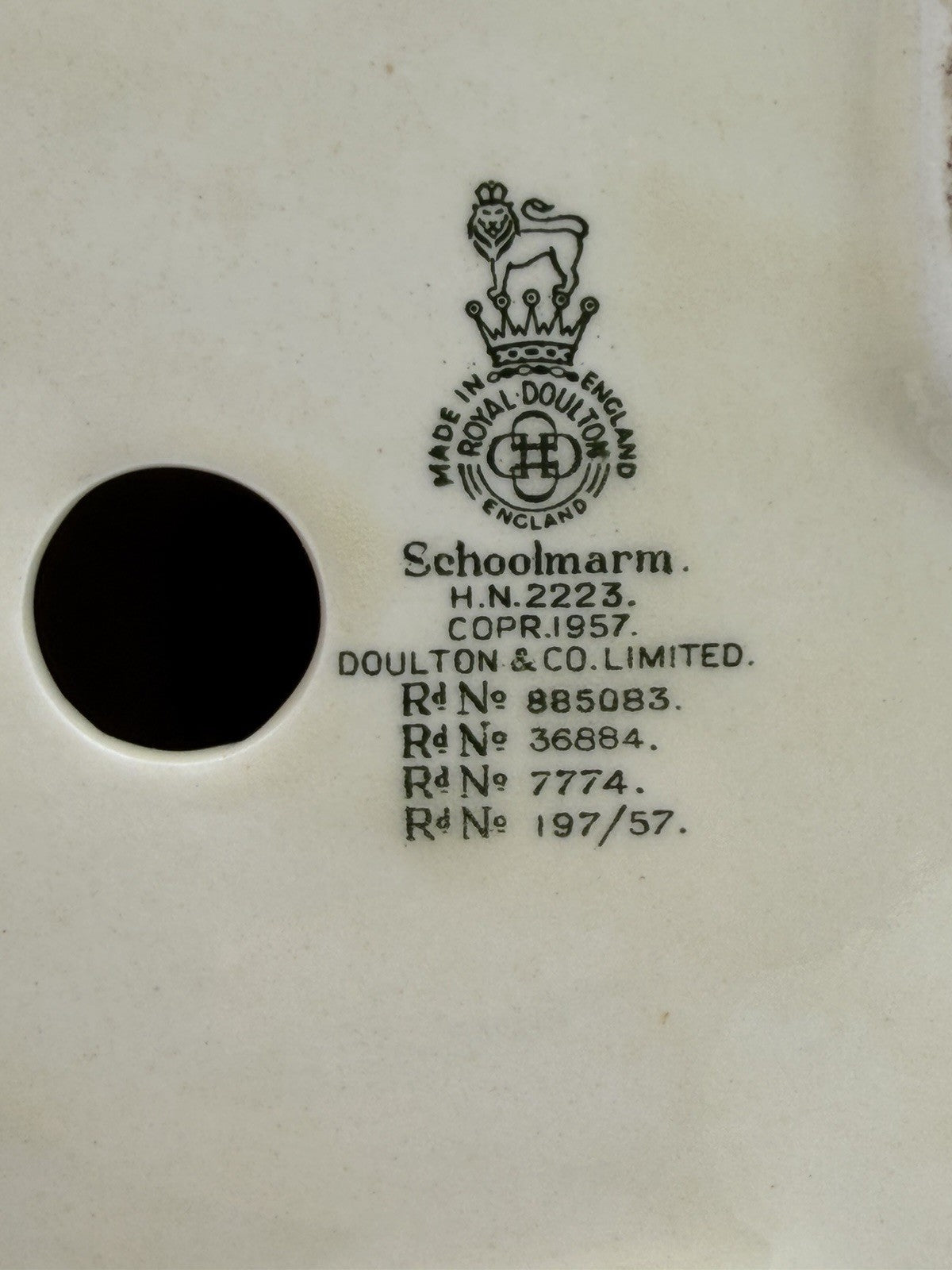 Vintage Royal Doulton England Schoolmarm Teacher HN2223 Porcelain Figurine