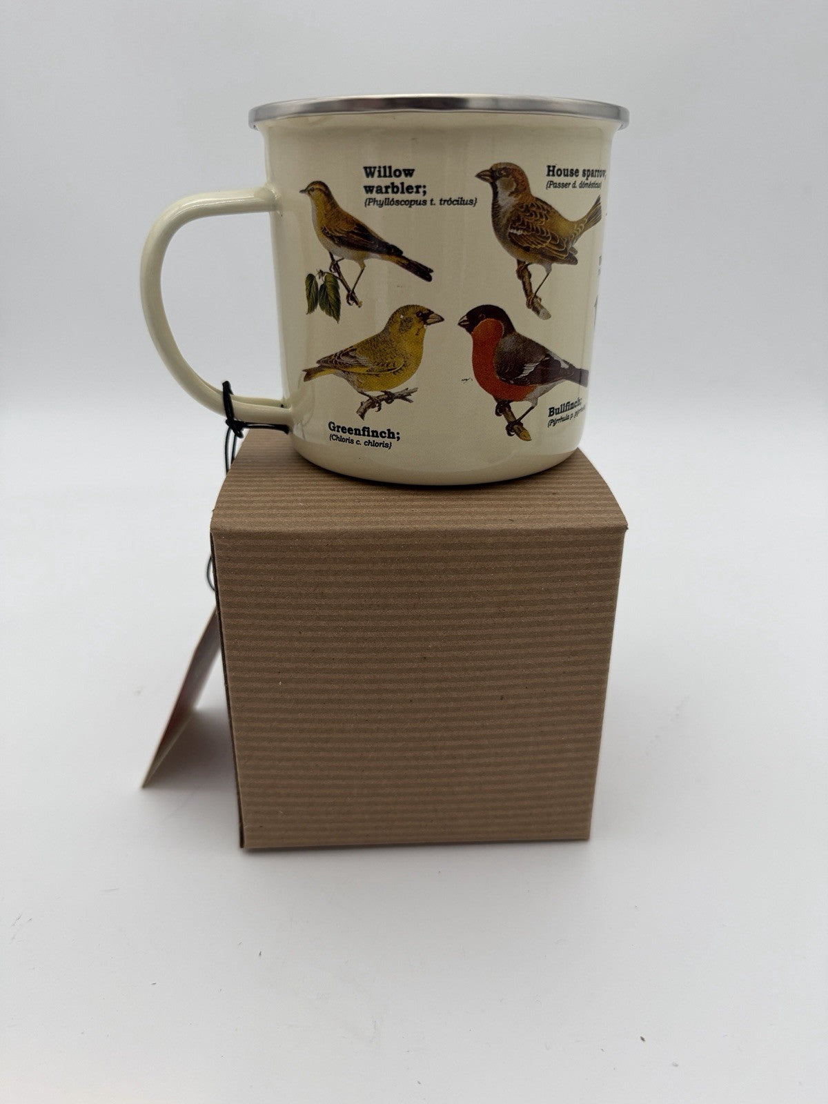Garden Birds Enamel Coffee Mug Bird Watchers Gift Republic New Boxed