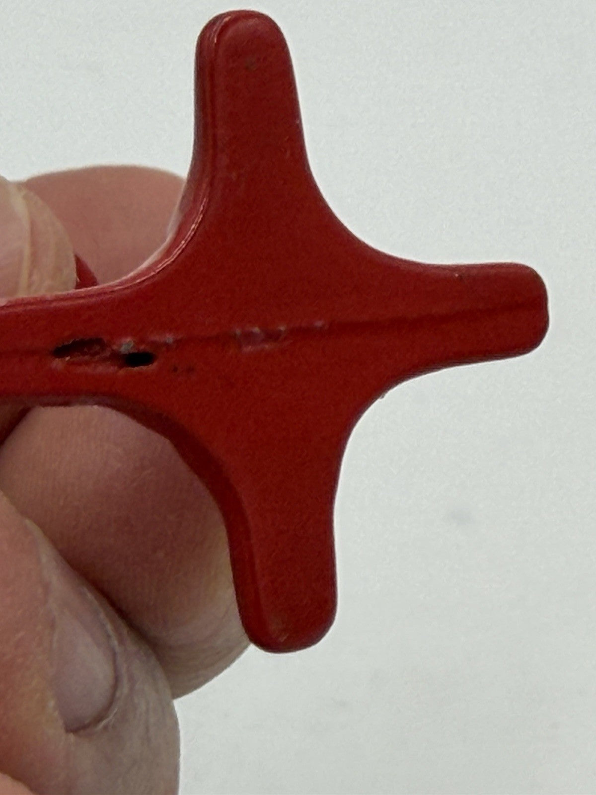 Vintage Miniature Whimsical Red Metal Gum Ball Machine Figure - 3" Tall