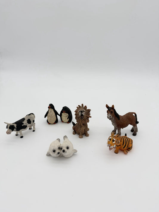 Holy Herd Pete Apsit Noah’s Ark Figurine Collection Resin Folk Art 7 PCs