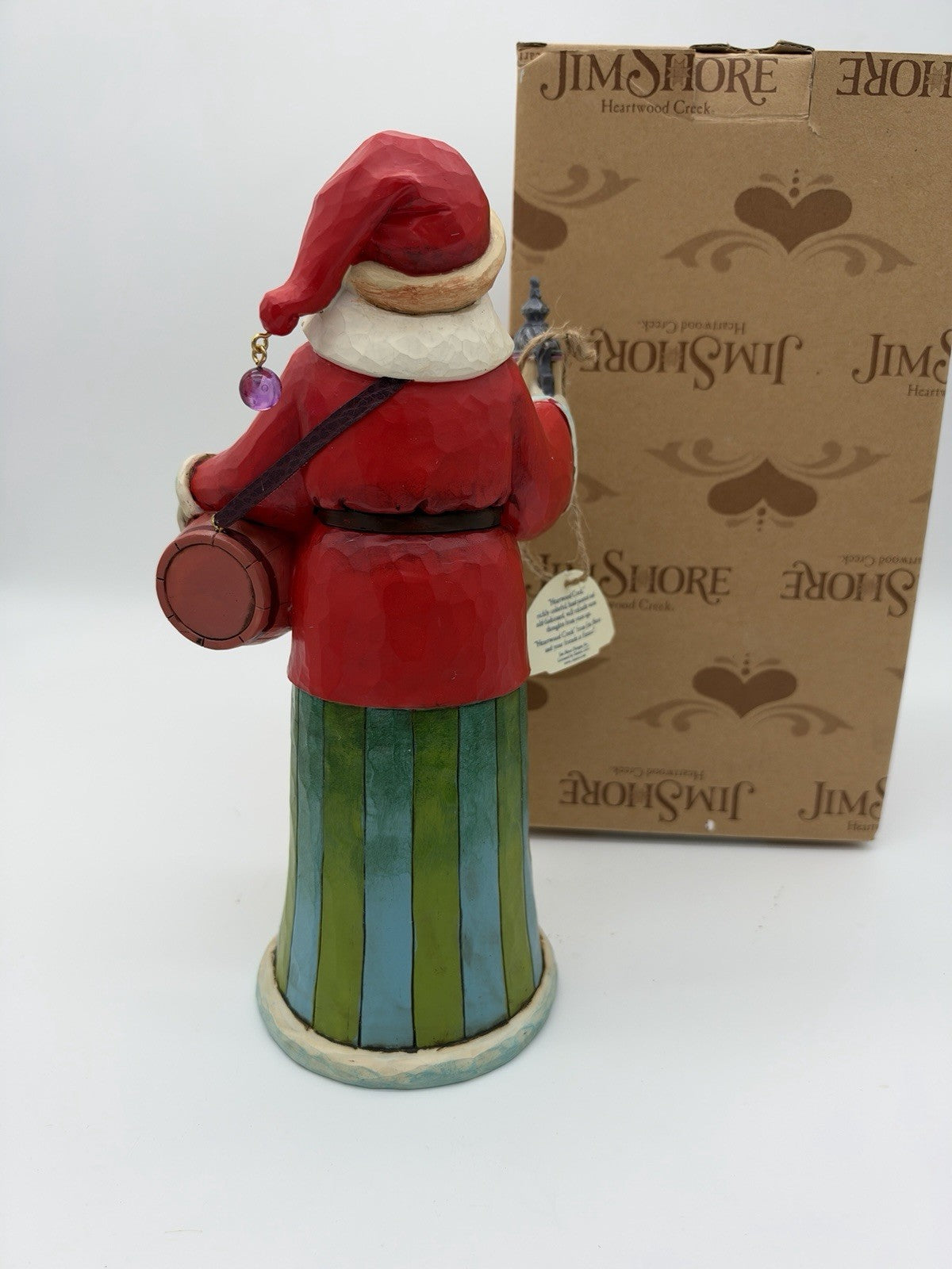 Rare Jim Shore Heartwood Creek Christmas Spirits Santa A toast to good tidings