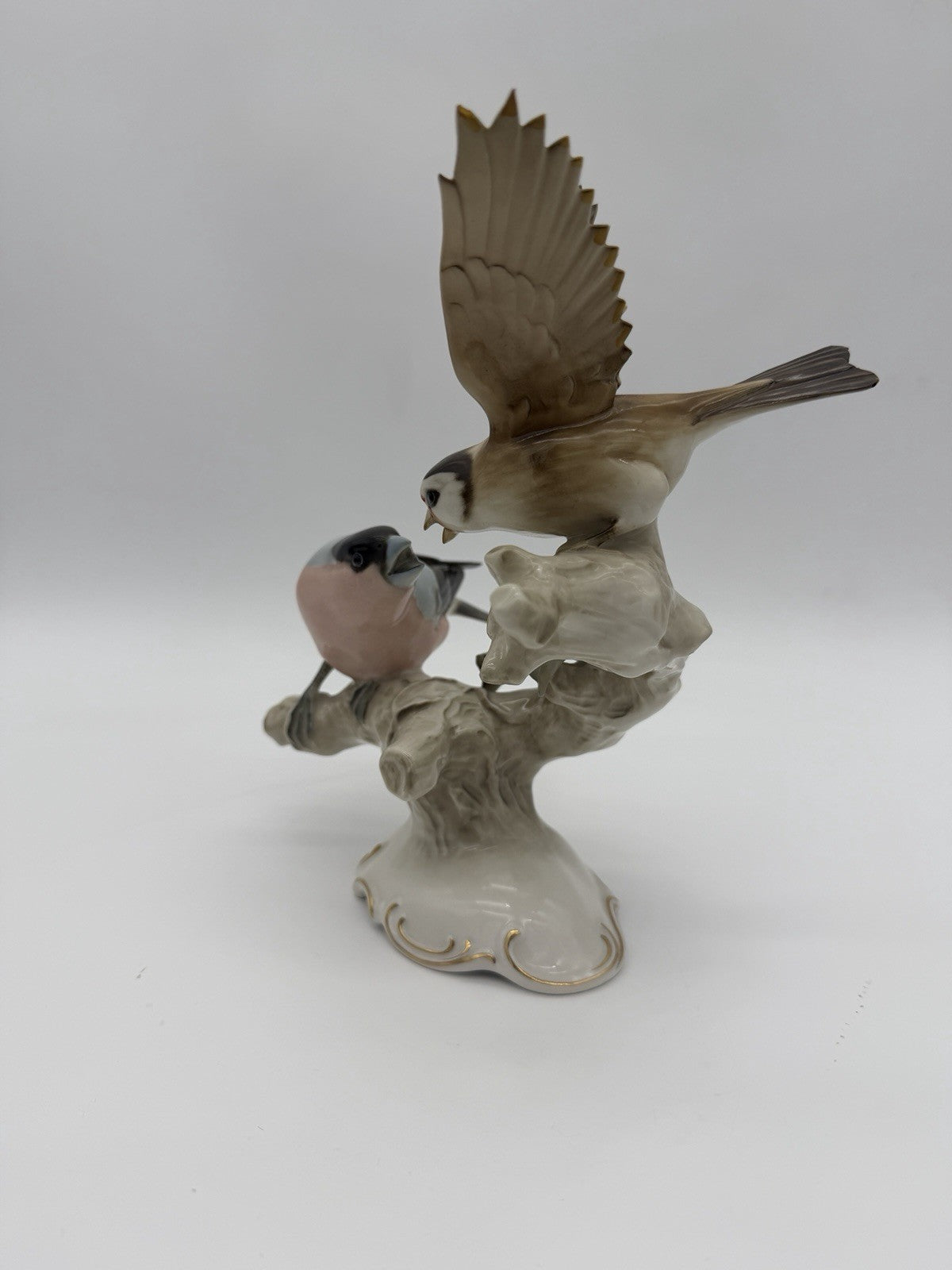 HUTSCHENREUTHER Germany Porcelain GOLDFINCH & BULLFINCH Figurine K Tutter Large