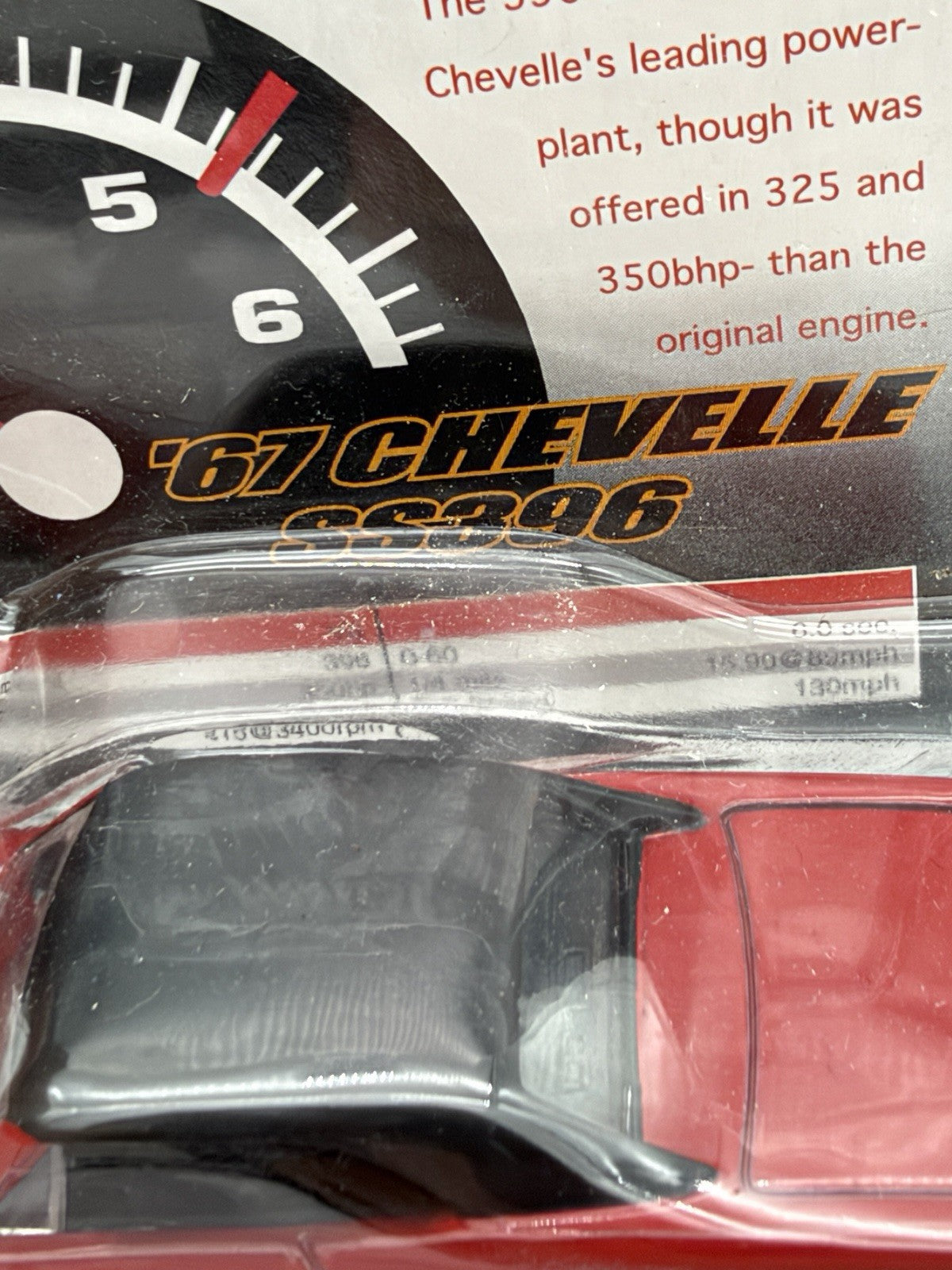 Racing Champions Fifty Fastest Muscle Cars '67 Chevelle SS 396 Red Car Sealed