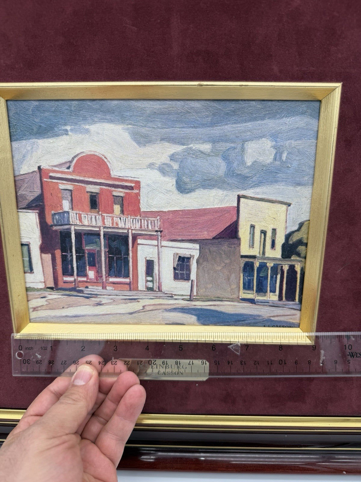 Rare Oil painting Kleinburg by Canadian artist A.J. Casson Close To Home Antique