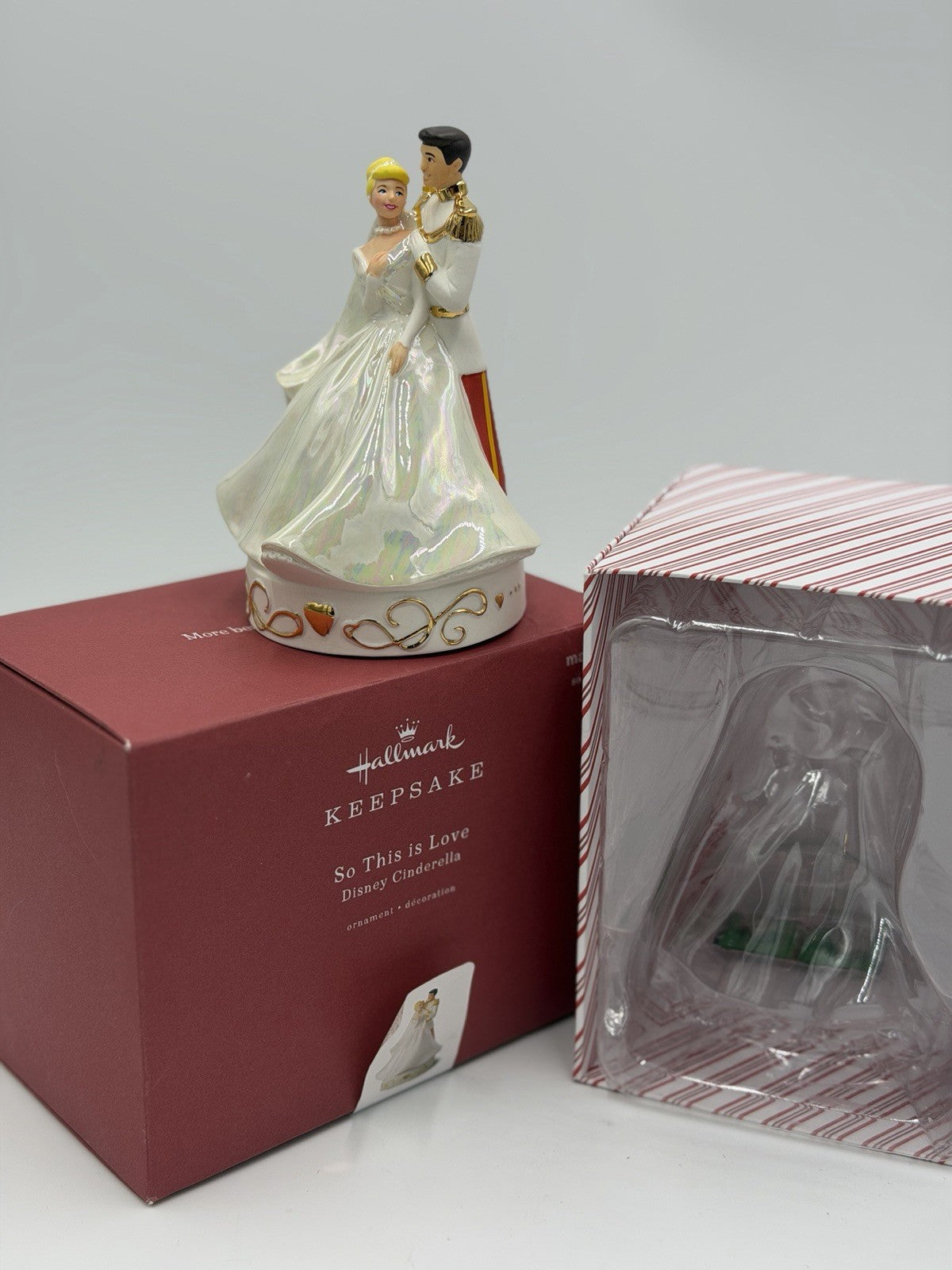 Hallmark Keepsake Disney Cinderella Wedding Porcelain Magic Sound Ornament