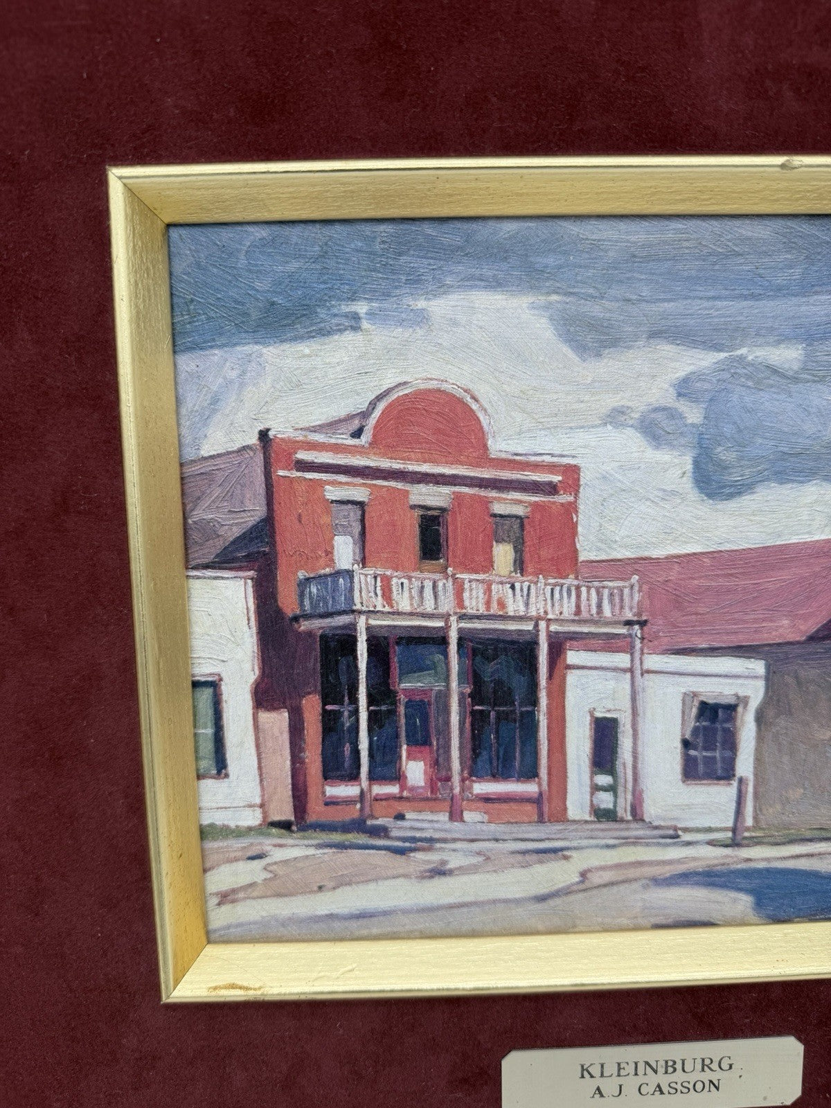 Rare Oil painting Kleinburg by Canadian artist A.J. Casson Close To Home Antique
