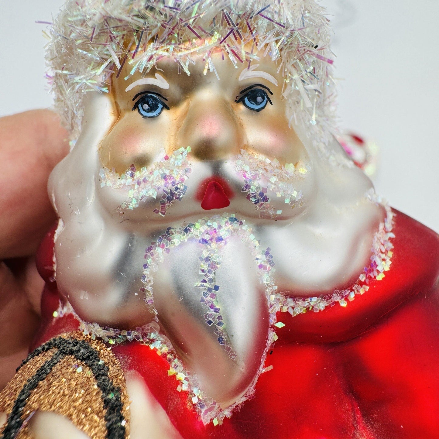 Rare Old World Art Glass Christmas Ornaments American Football Santa