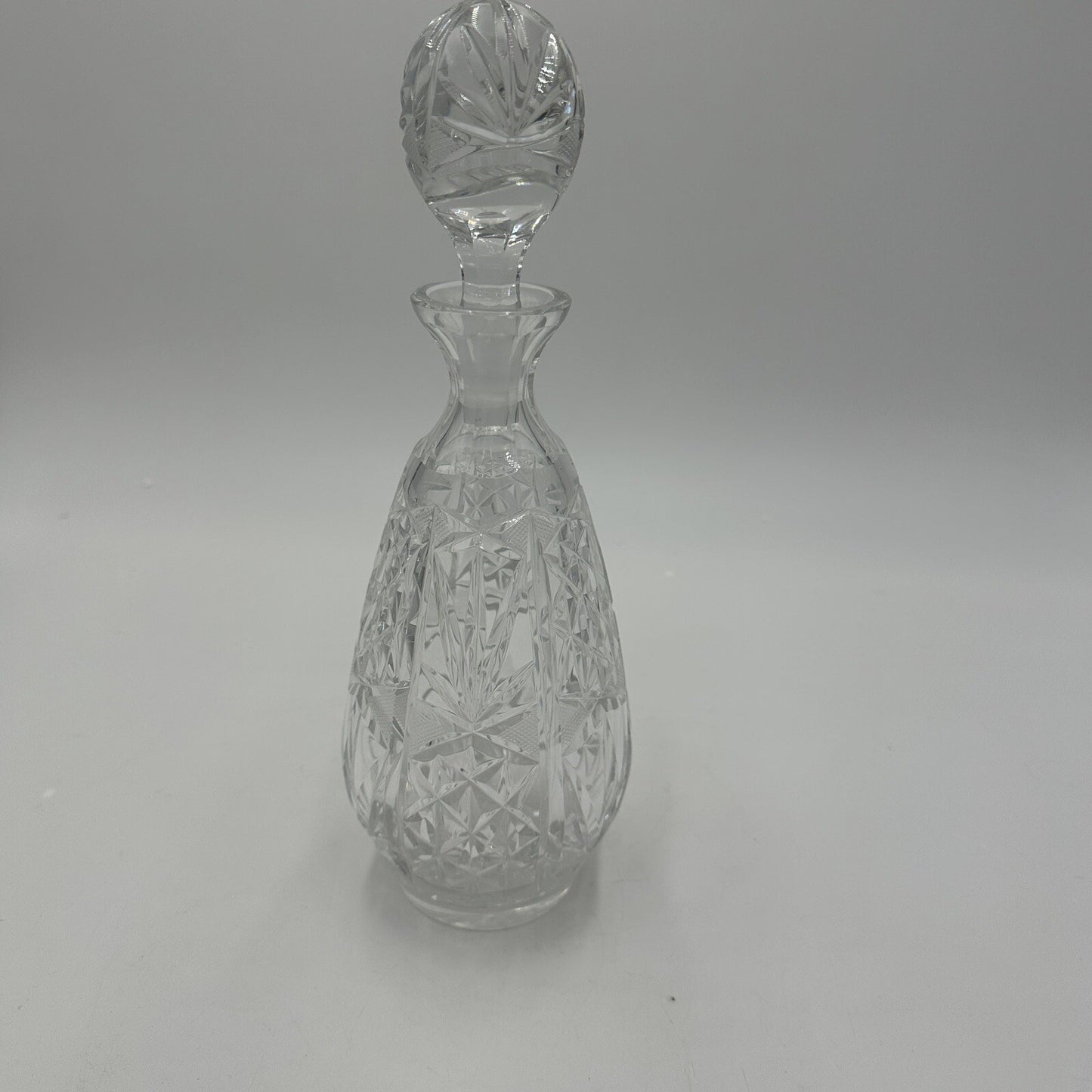 Cristal De Lorraine Decanter Crystal French Midcentury Cut from 1950s # 49 Mark