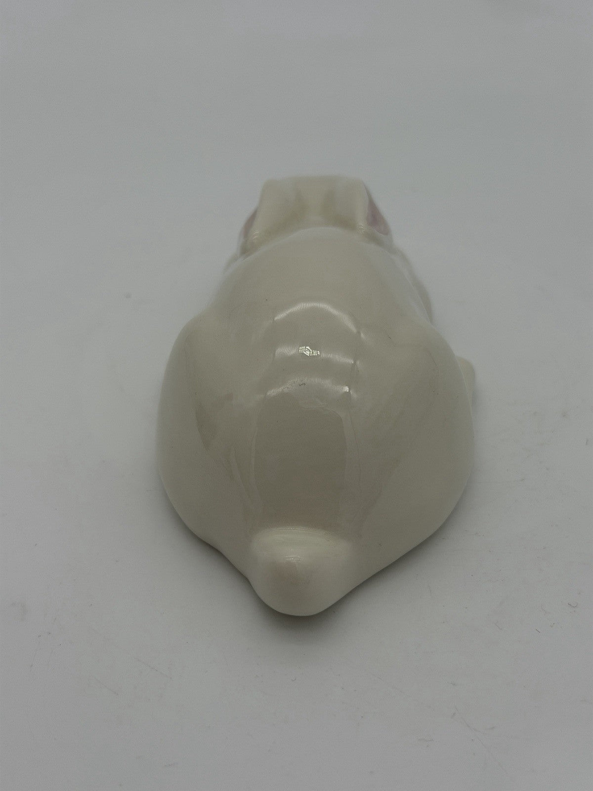 Vintage Belleek Irish Art Pottery Porcelain Rabbit Bunny Figurine Easter 2”x5”