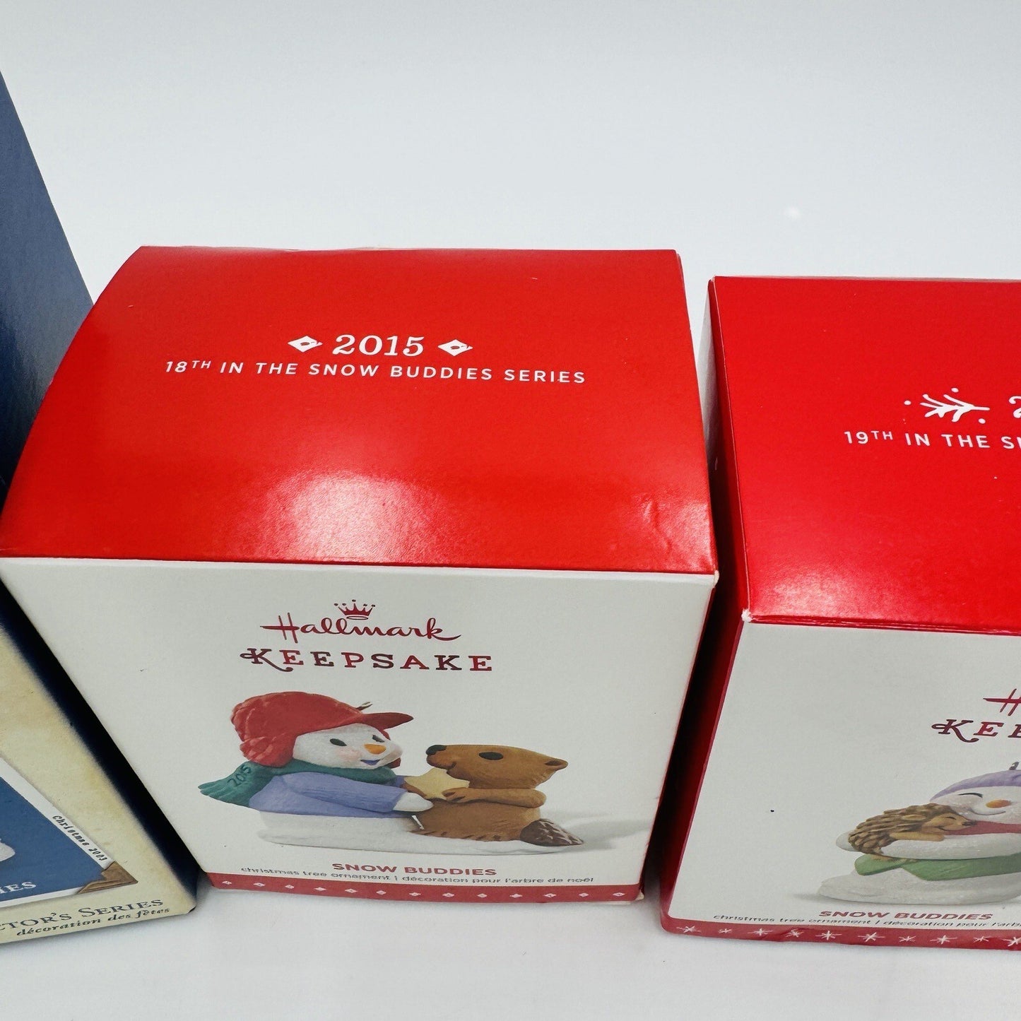 Hallmark Keepsake Ornaments Set 4 Snow Buddies Christmas 2013 2015 2016 2006