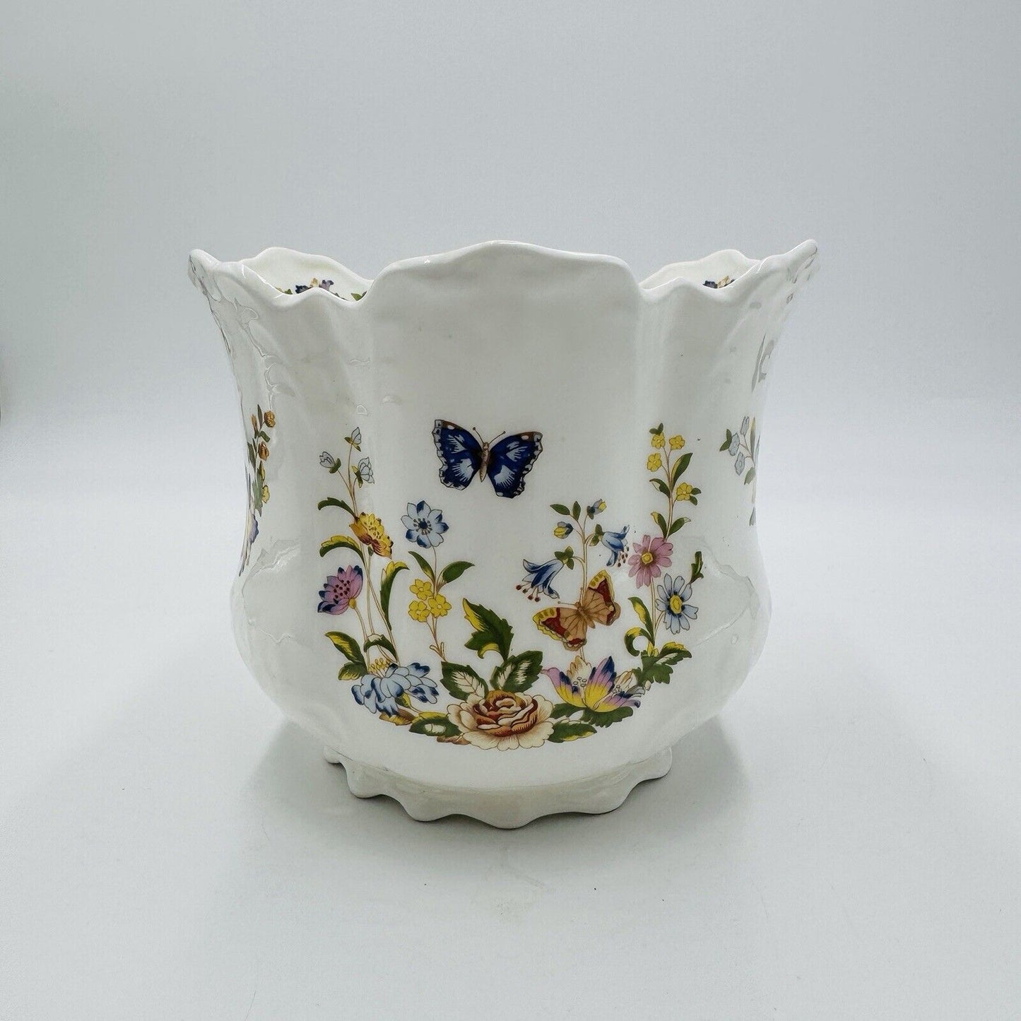 AYNSLEY Bone China Cottage Garden Planter Floral