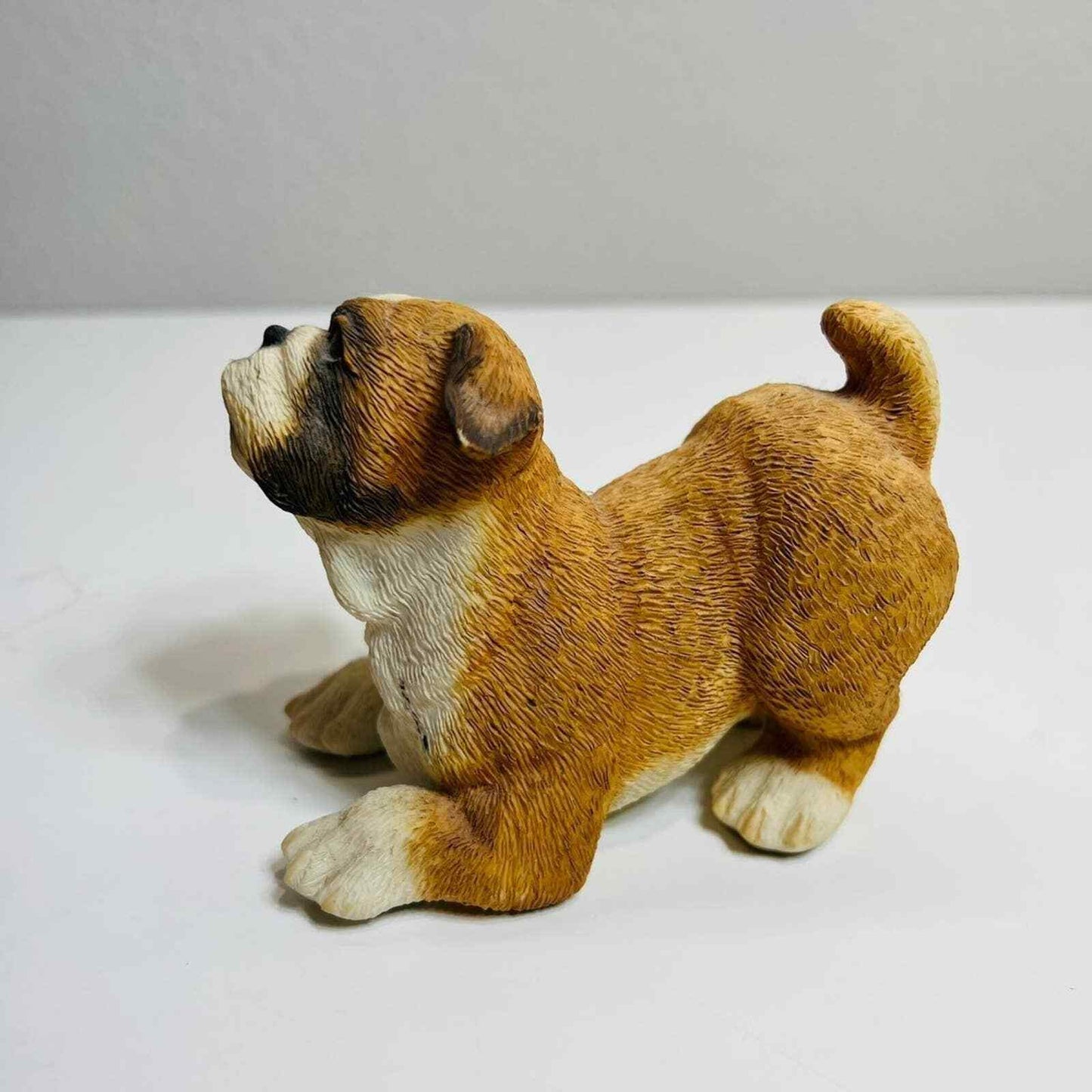 Country Artists Dog Figurine Bulldog Pup Hand Painted Home Decor