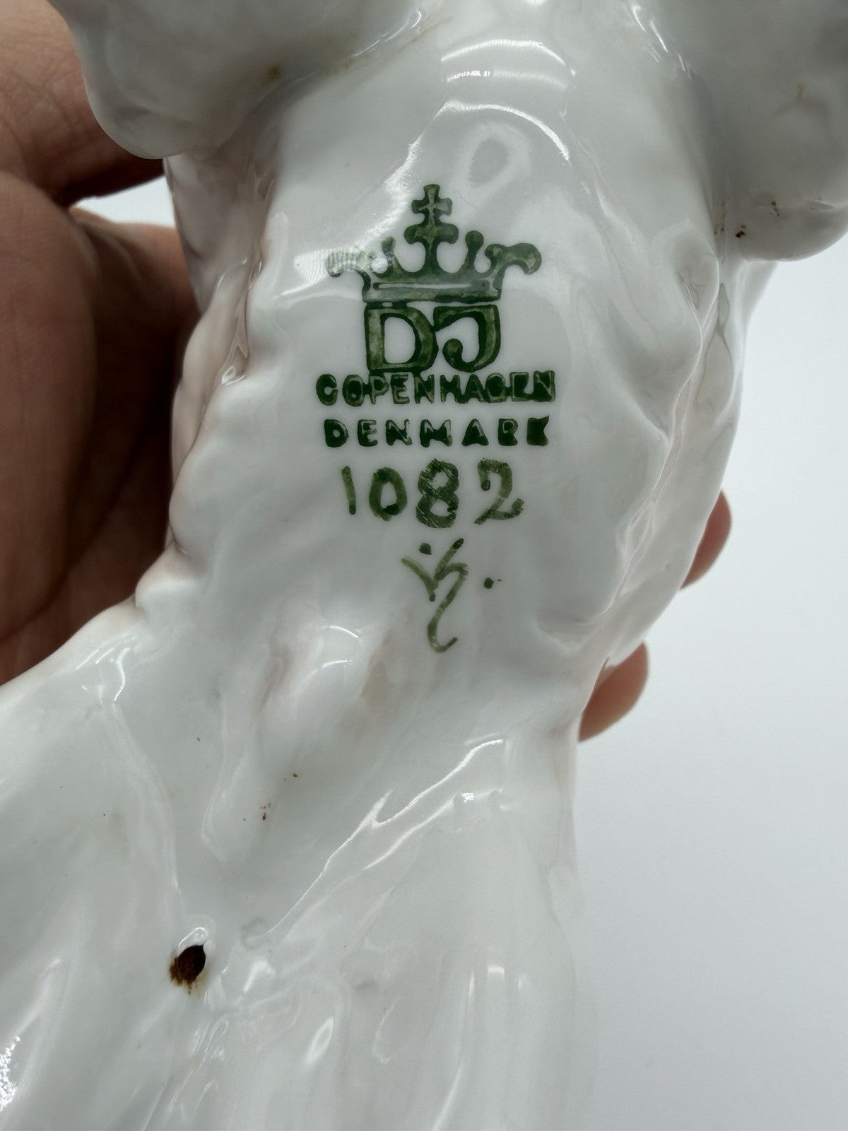 Dahl Jensen Denmark Porcelain Greenland Hound Dog Figurine No. 1082 Vintage
