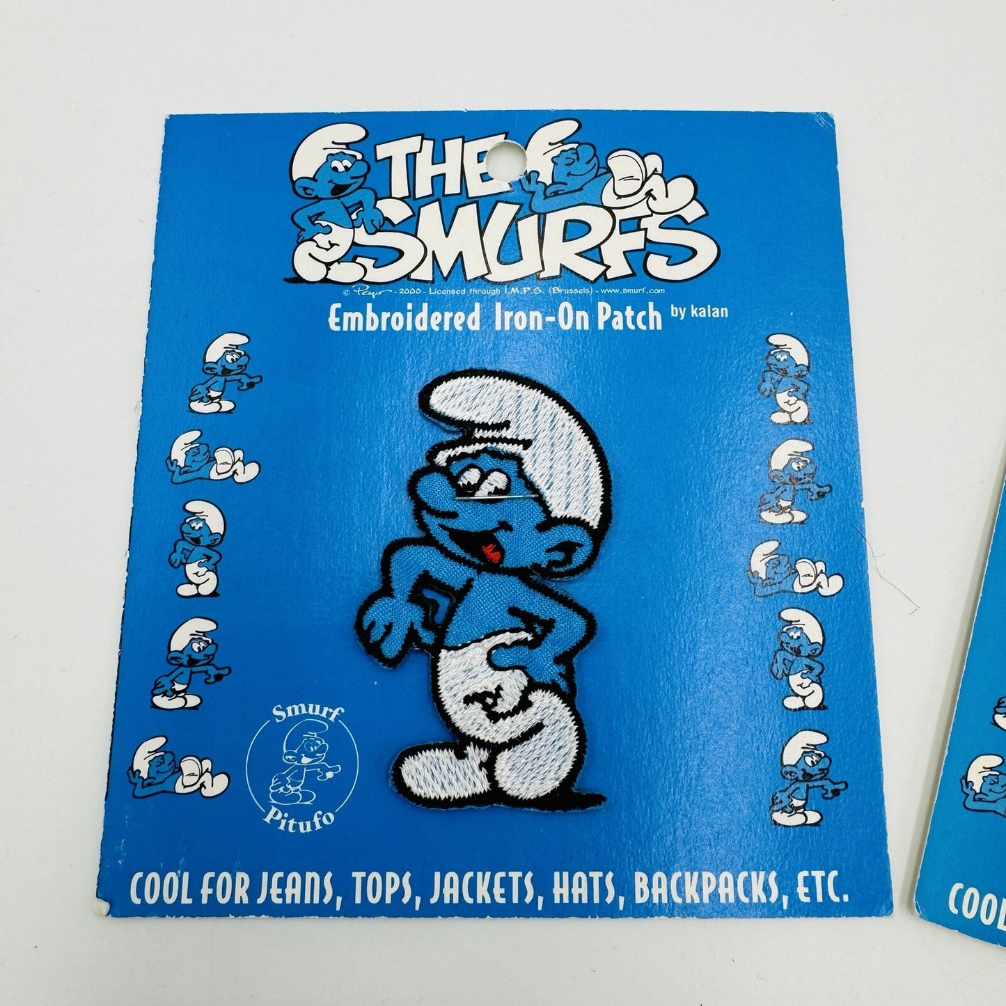 The Smurfs By Kalan Classic Cartoon Embroidered Iron On Patch Peyo 2000
