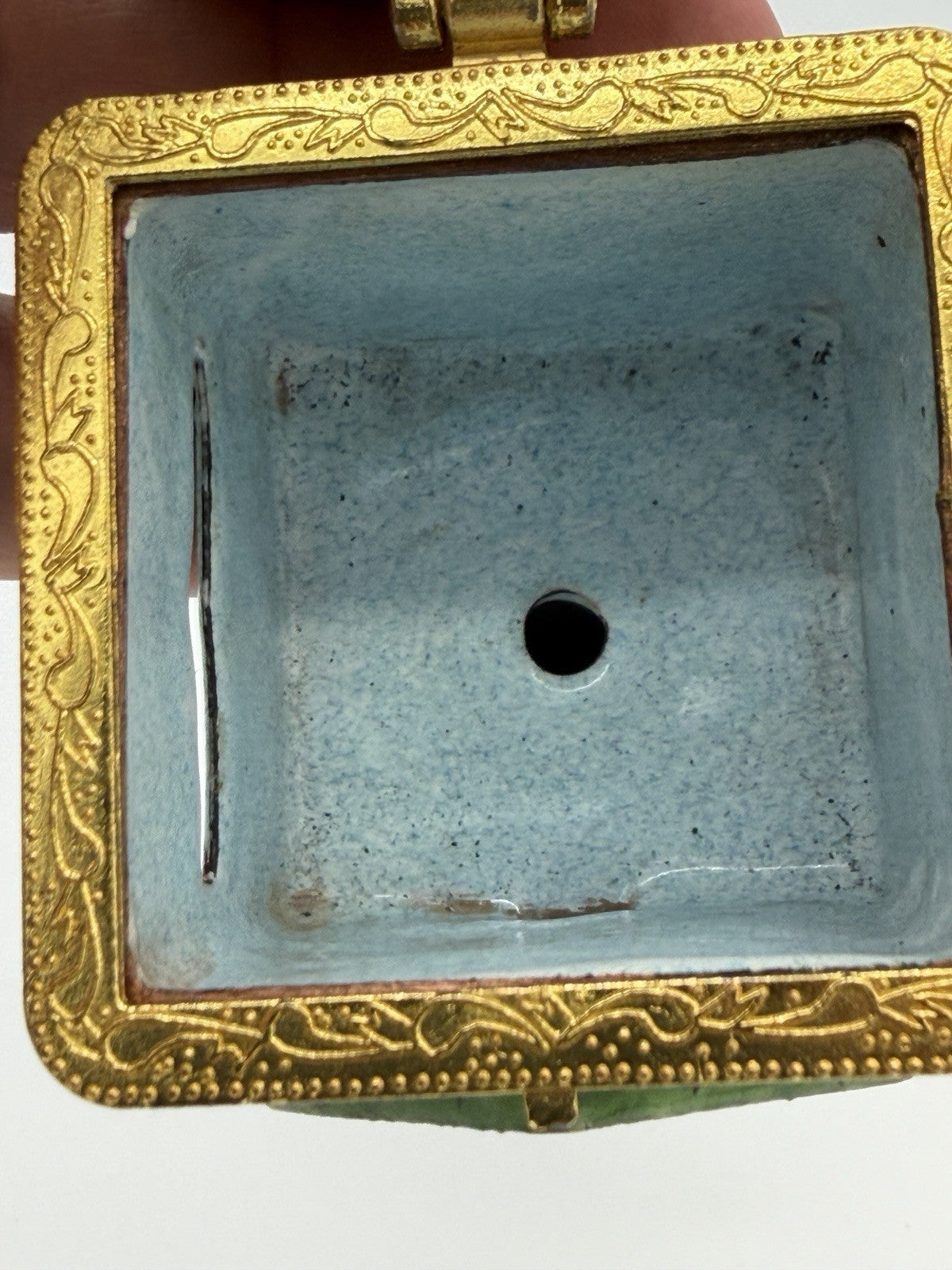 Empress Arts enamel trinket box U.S. Mail mailbox 6”birdhouse