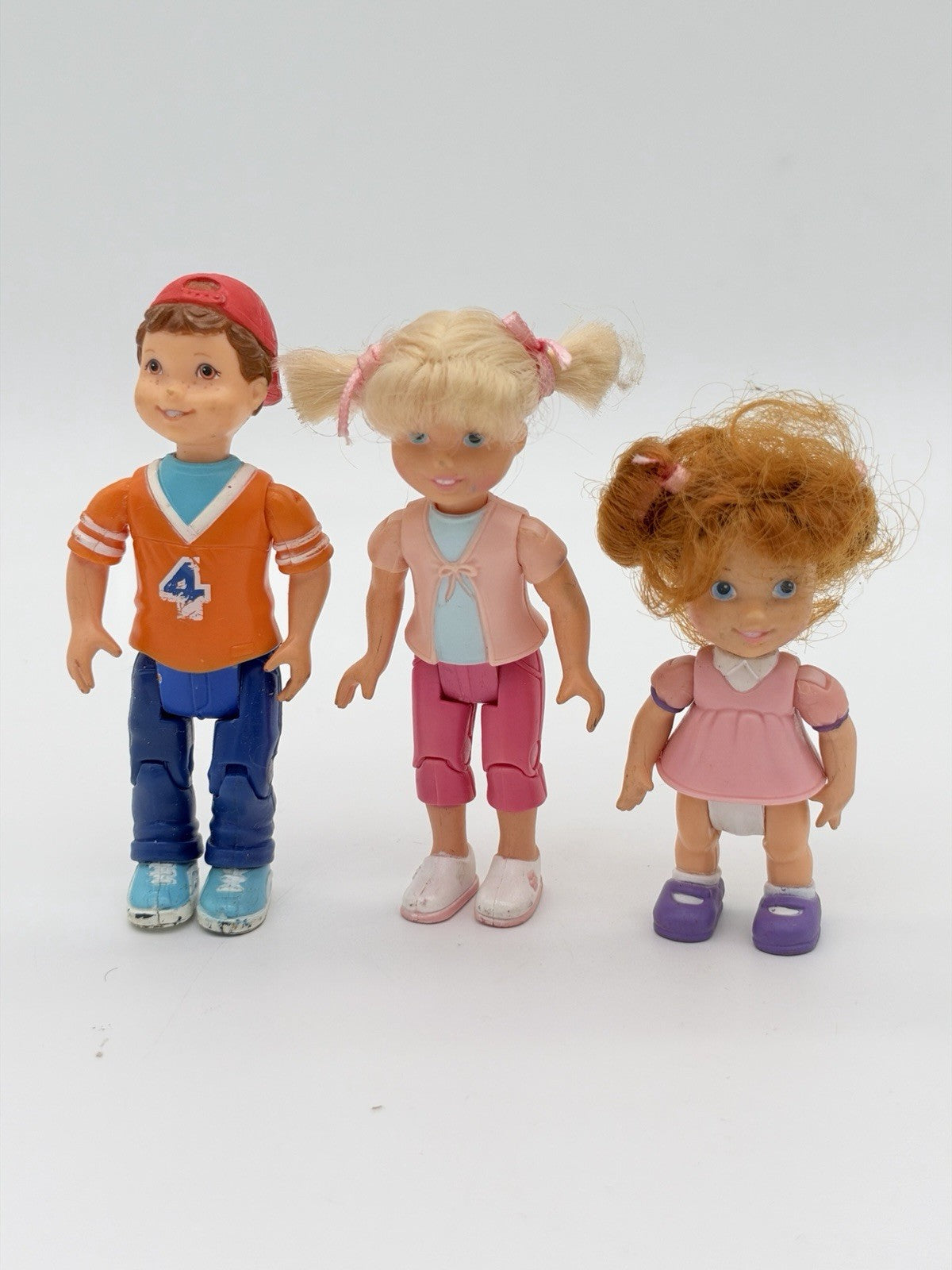 2002 Fisher price loving family siblings dollhouse dolls figurines Vintage Rare