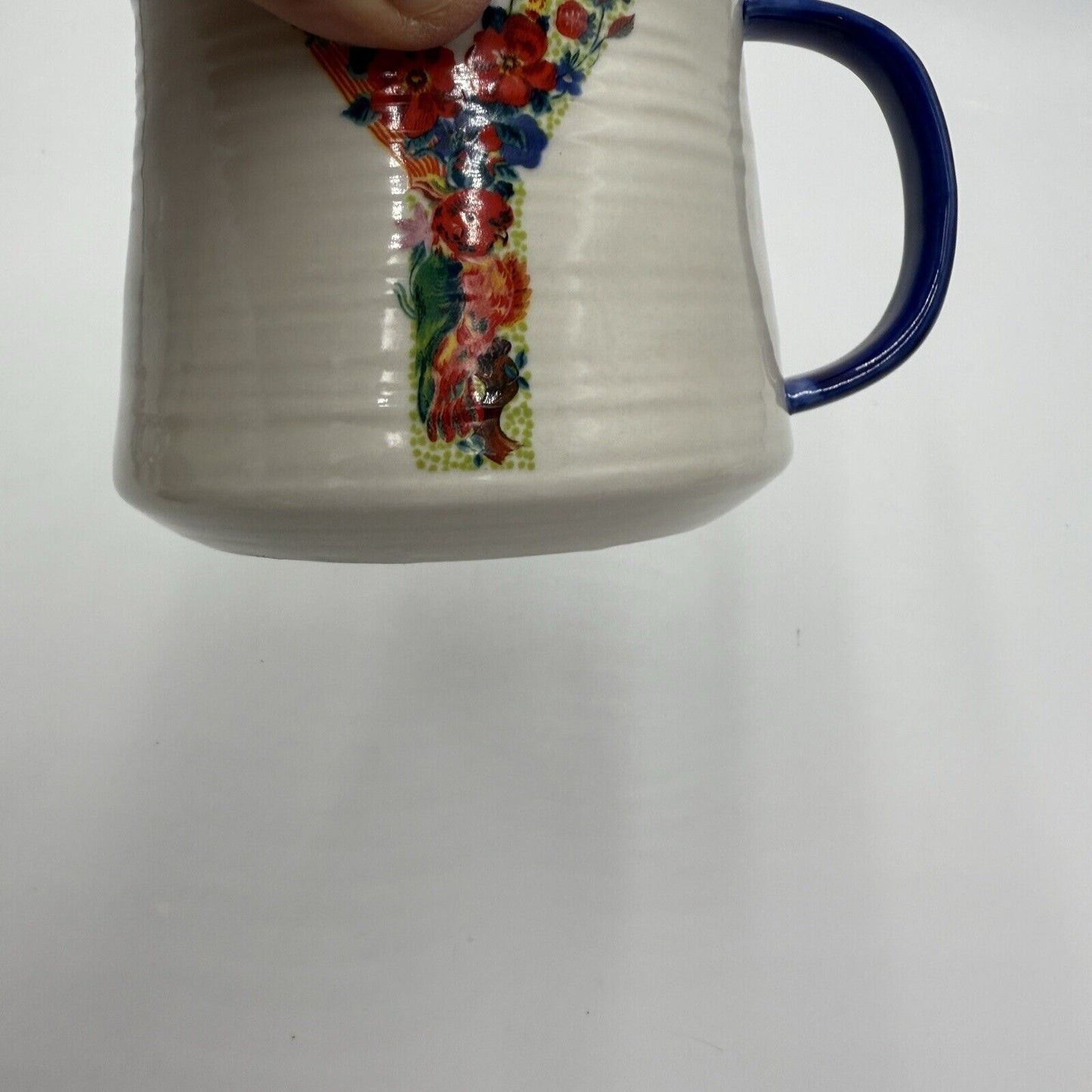 Nathalie Lete for Anthropologie Floral Monogram Letter Y Mug 20oz. Rare