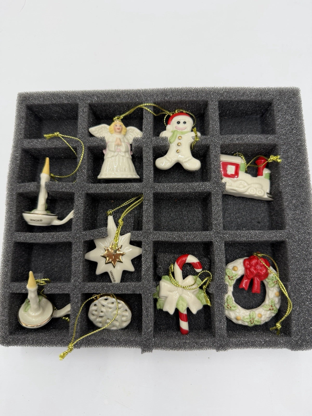 Lenox Winter Delights Miniature Ornaments 9 Ornaments Porcelain Christmas