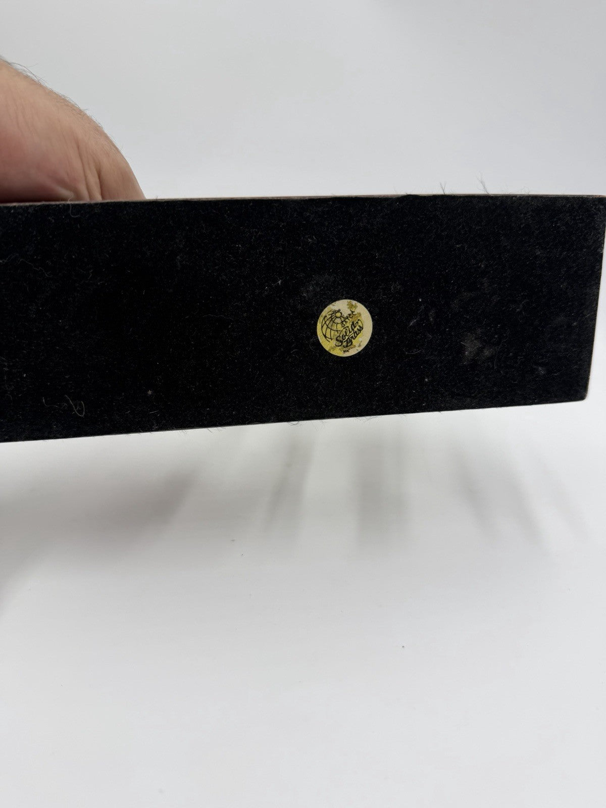 Vintage Gatco Solid Brass Deer Set on Wood Stand Woodland Figurines 6”x9”