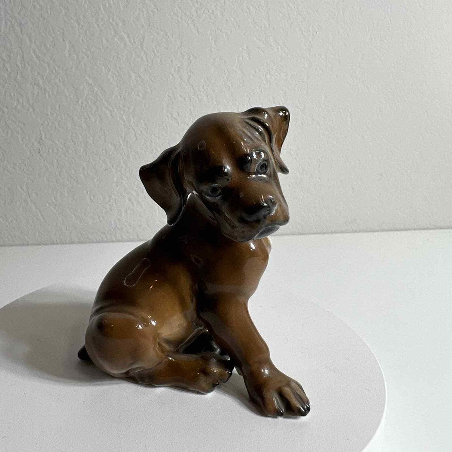 Rosenthal Boxer Dog Figurine Puppy German Vintage Porcelain Germany