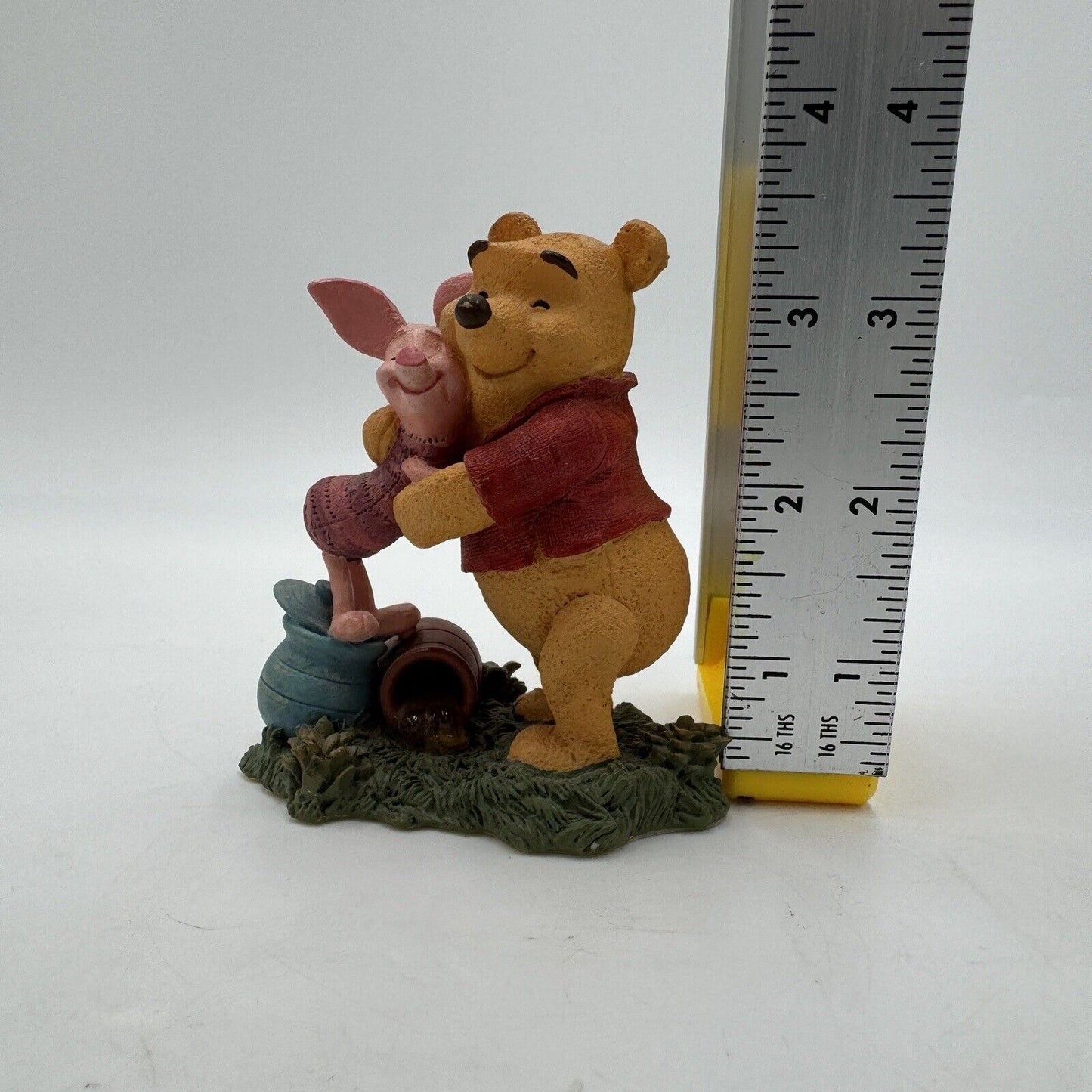 Disney Simply Pooh RETIRED "Hugs are Better than Honey" Pooh & Piglet Figurine