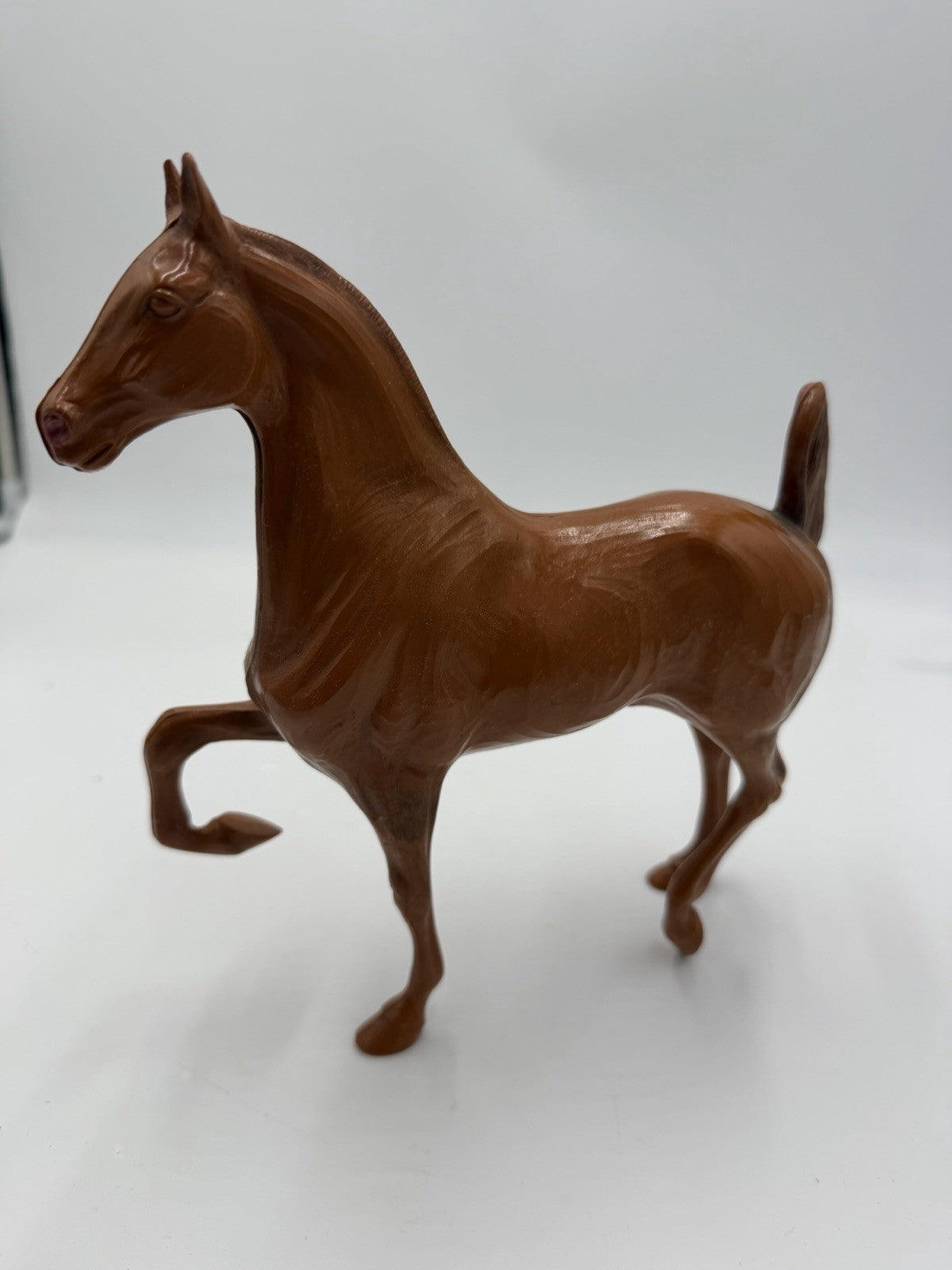 Hartland Horse Walnut Woodcut Style 9" Saddlebred Stallion