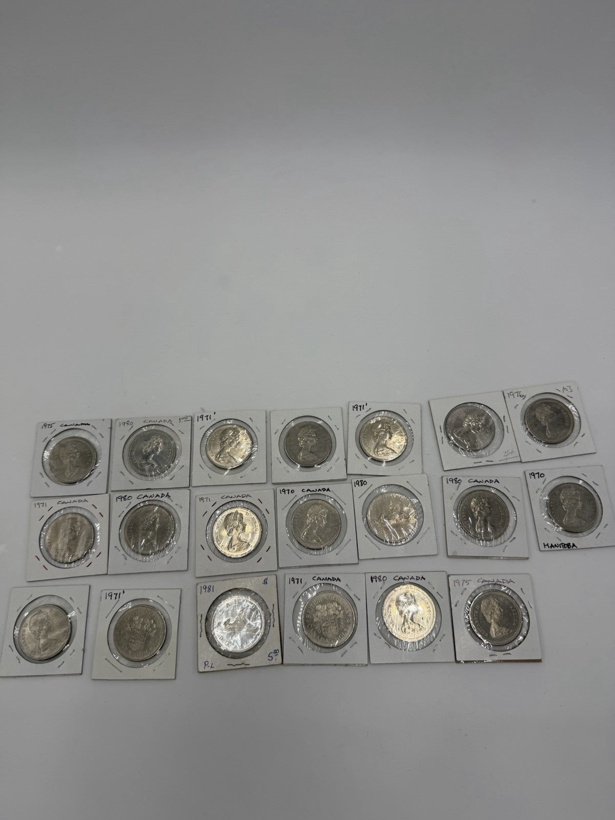Canadian $1 Commemorative coins Lot 1970,1971,1975,1976 1980 Lot 20 PCs