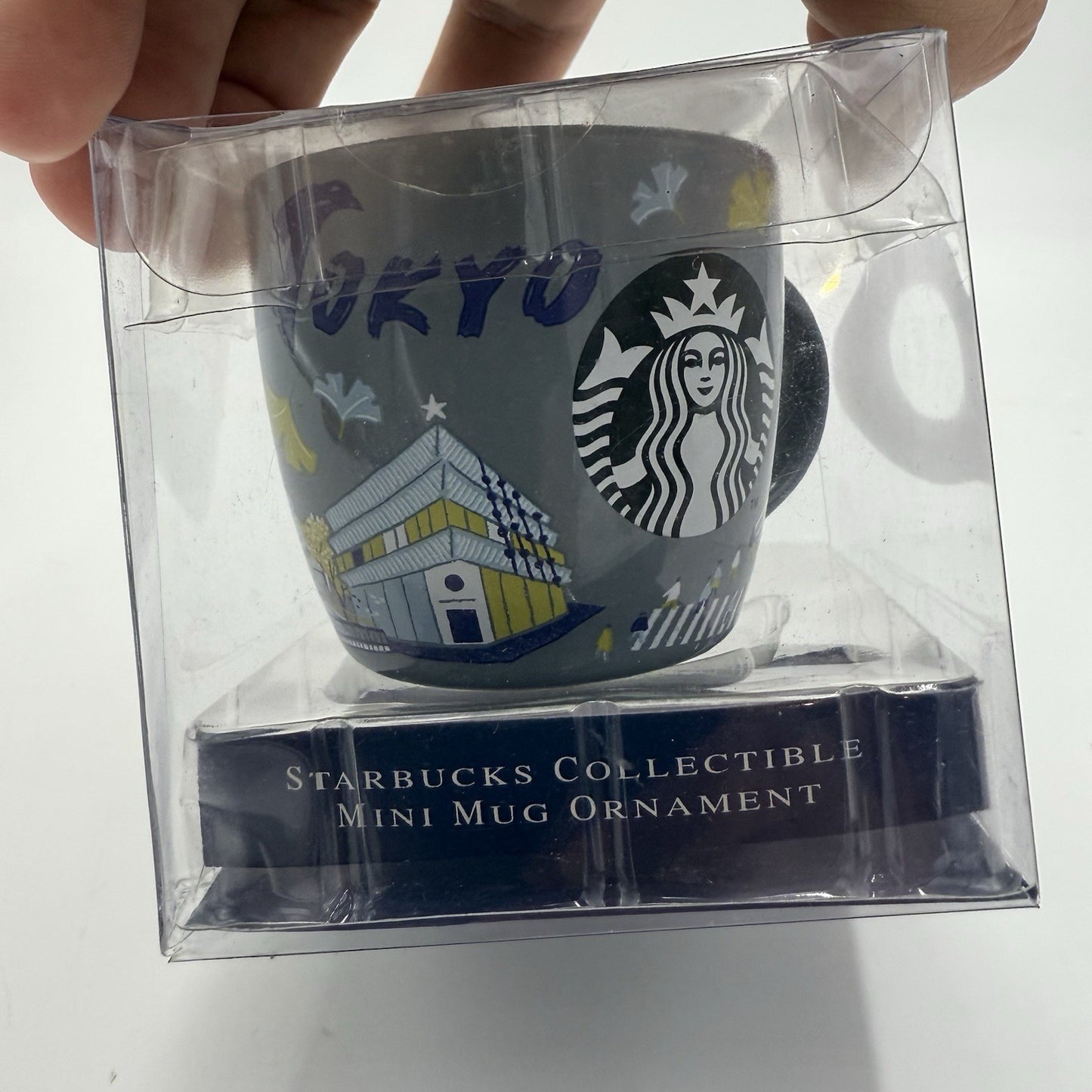 Starbucks Tokyo Shibuya Hachi Shiba inu collectible Mini mug Ornament 2in