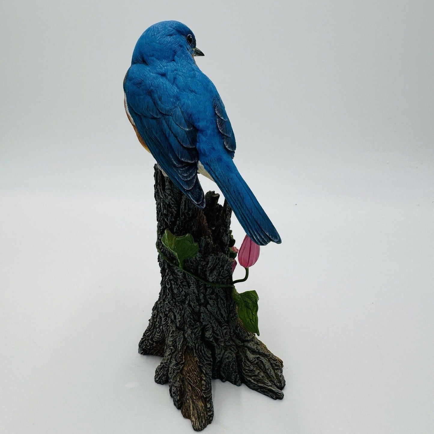 The Danbury Mint Collection Spring Welcome Bluebird Flowers Figurine Bob Guge