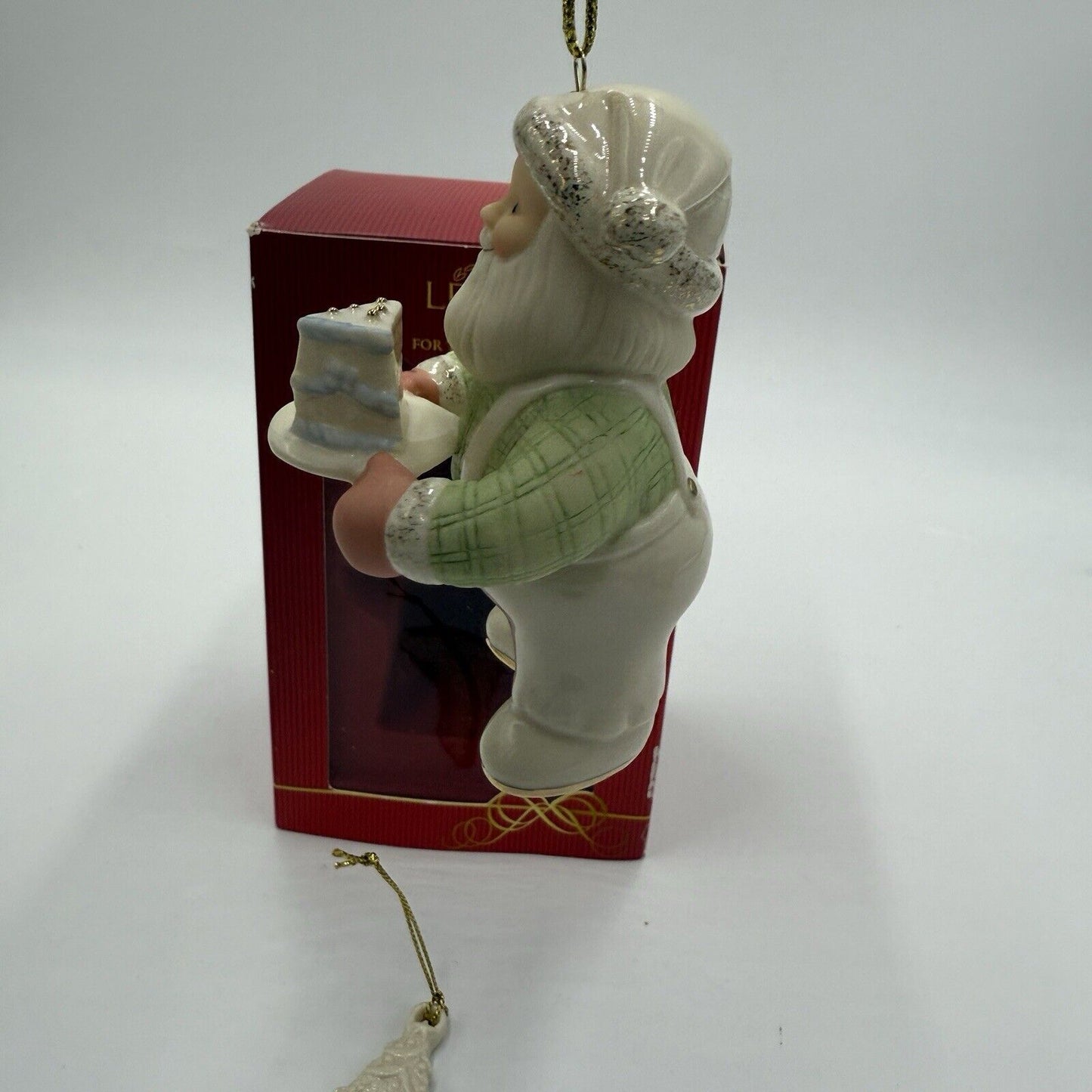 Lenox 2010 Santa's Sweet Celebration 10th Anniversary Ornament Box Porcelain