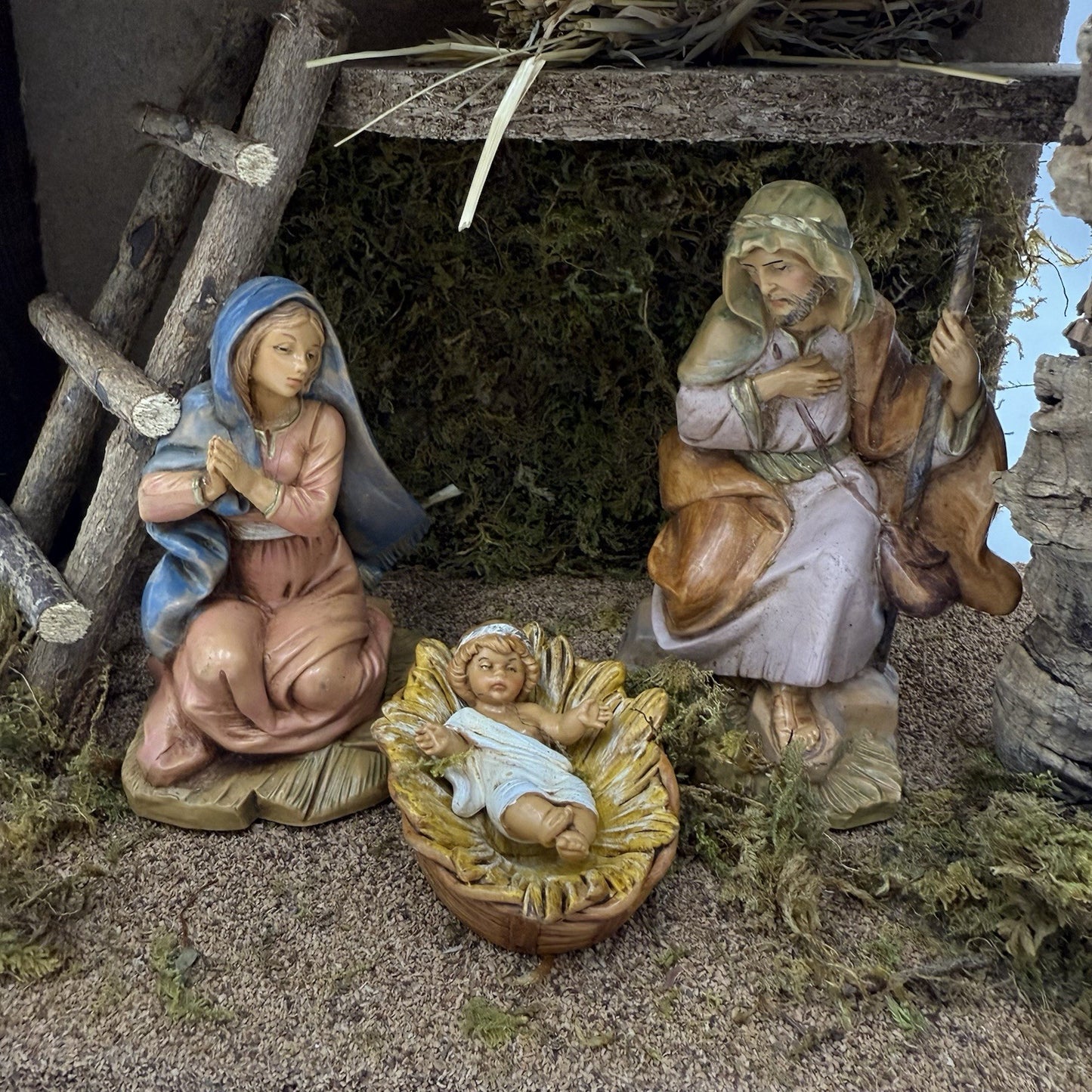 FONTANINI Italy NATIVITY SCENE 5pc Centennial Collection 5” W/box