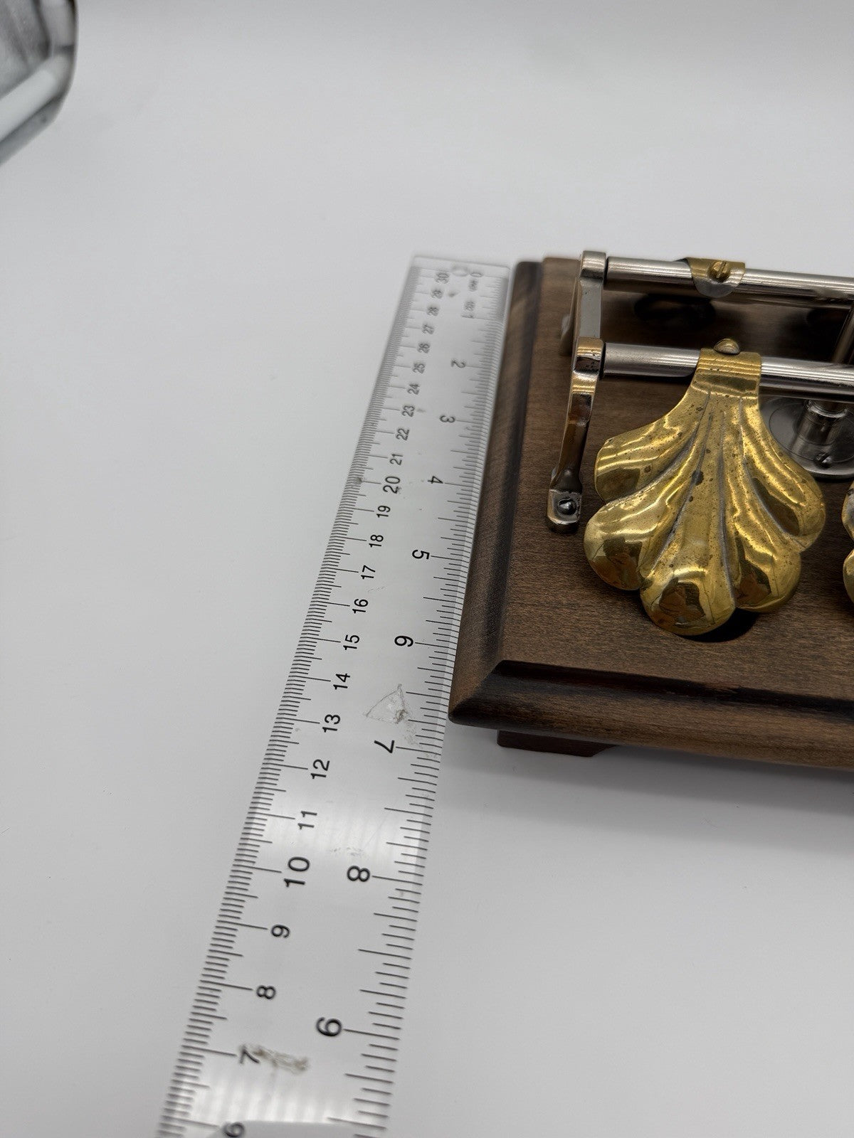Antique English egg boiling rack & breakfast server Ginkgo Leaf Spring Clips