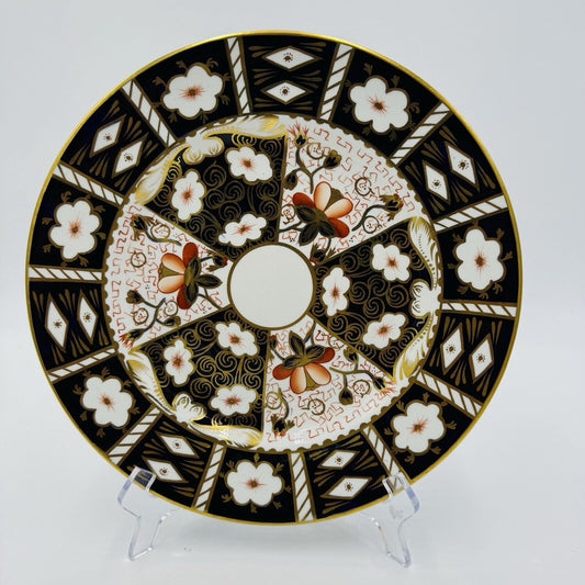 Royal Crown Derby Traditional Imari Bone China 11” Dinner Plate #2451 England Vg