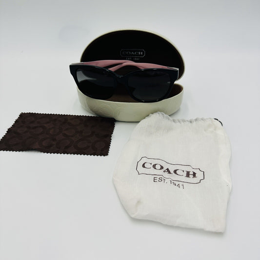 Coach Women's Sunglasses Cortney Black Pink  Gradient HC8035Q 5053/11