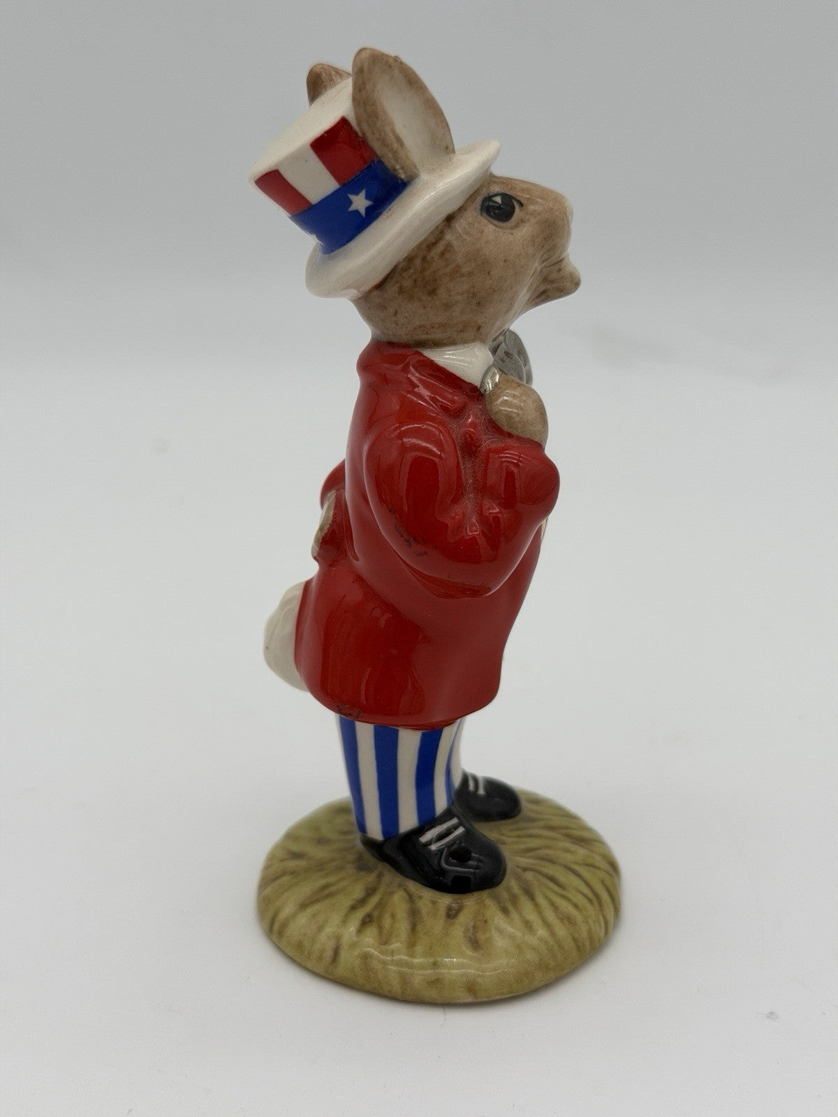 Royal Doulton Porcelain  Uncle Sam Bunnykins DB 175 Americana Painted Figurine