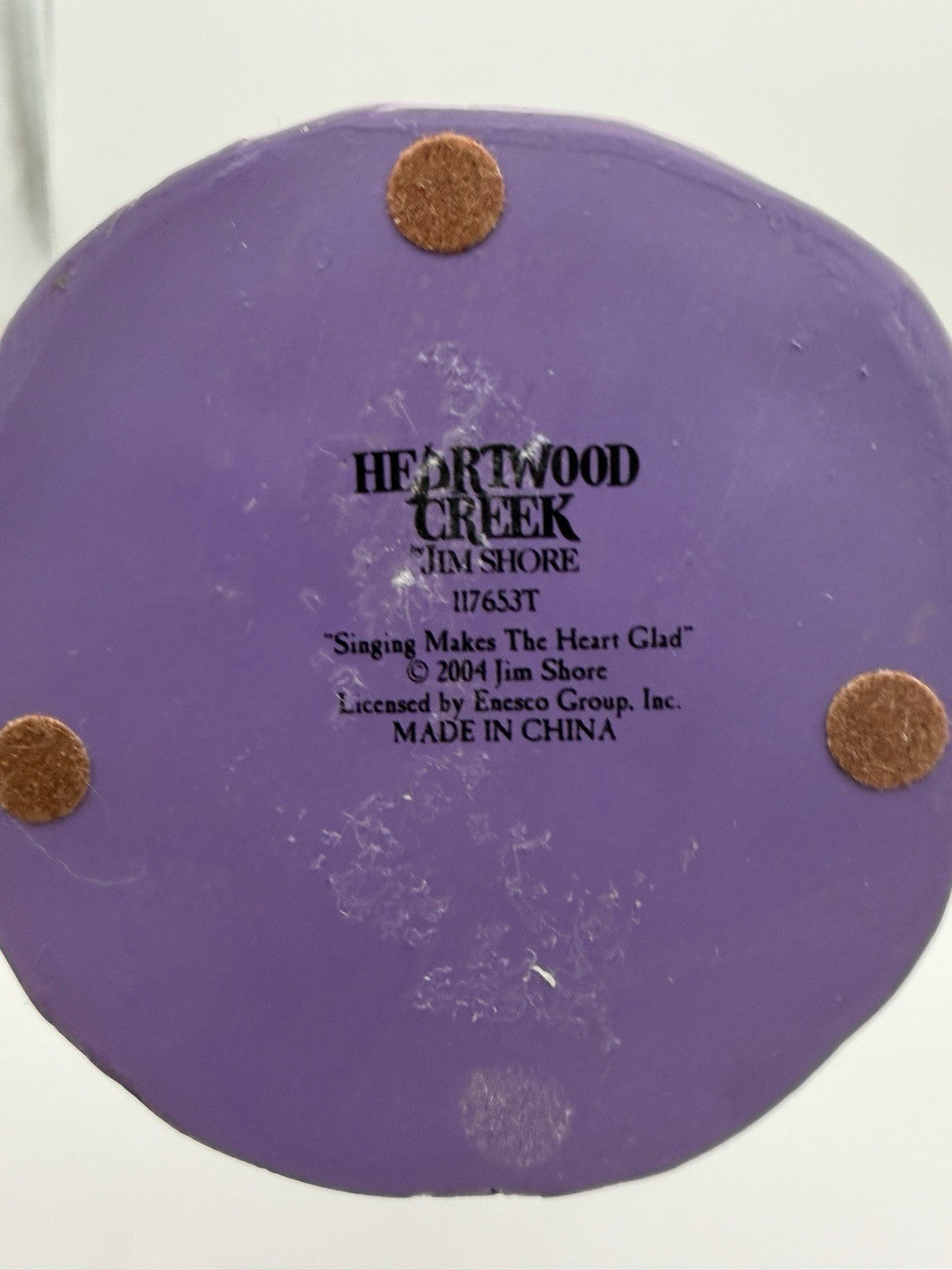 Jim Shore Heartwood Creek 2004 Singing Makes the Heart Glad Angel 13”H #117688