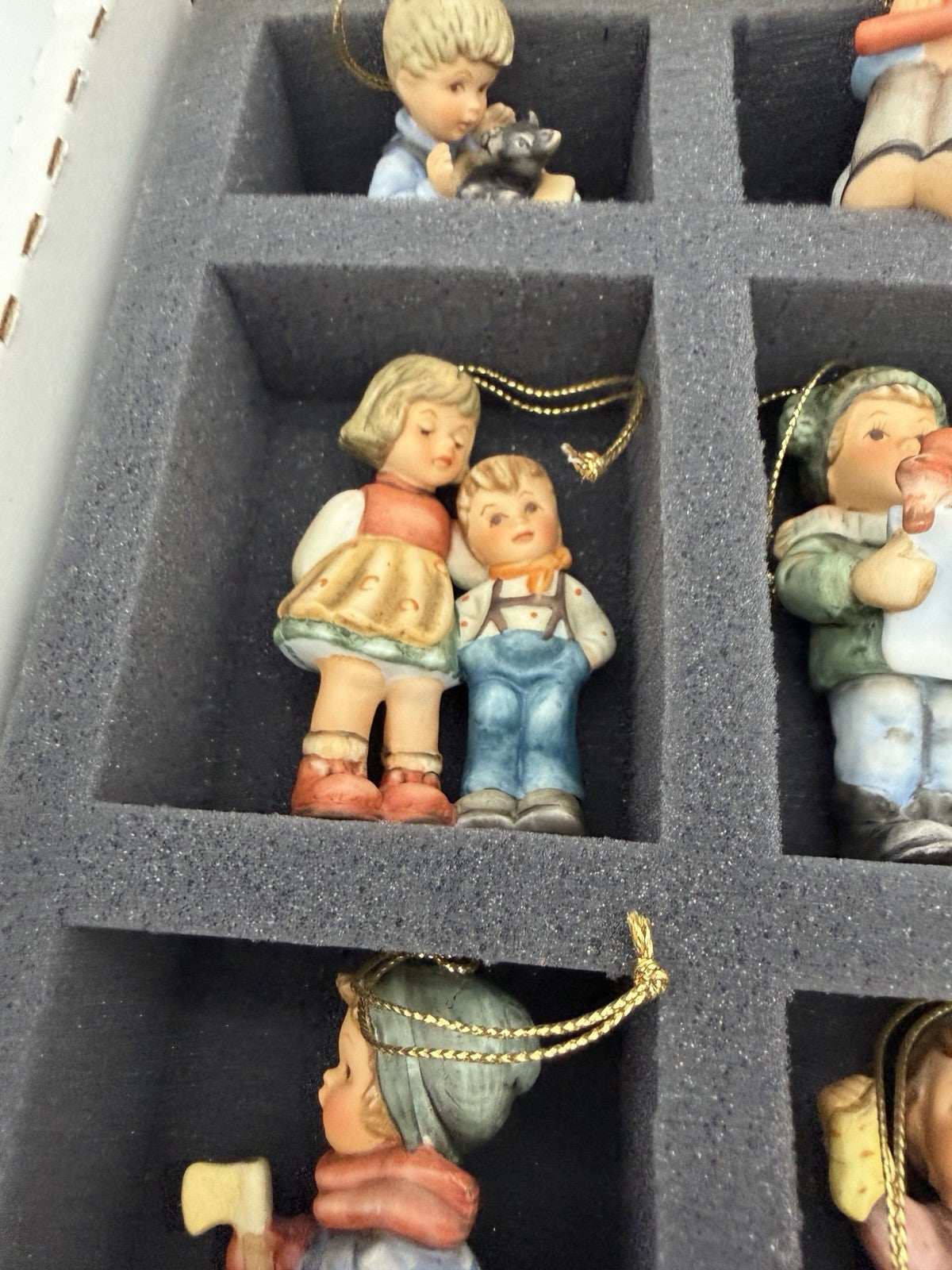 Goebel Berta Hummel Studio Christmas Ornaments Set 13 Pieces Porcelain