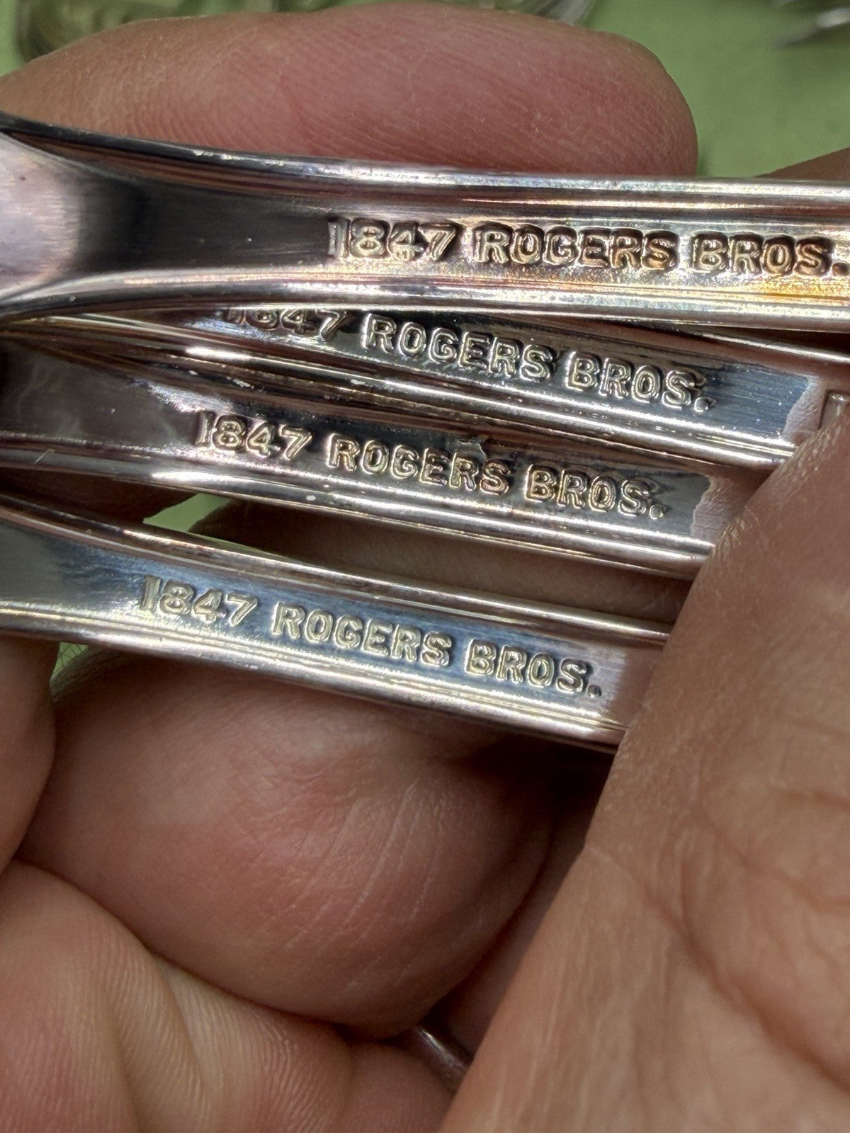 Vtg Rogers Bros 1847 Flatware Silver Plate 48 PCs New Set Reflection Pattern