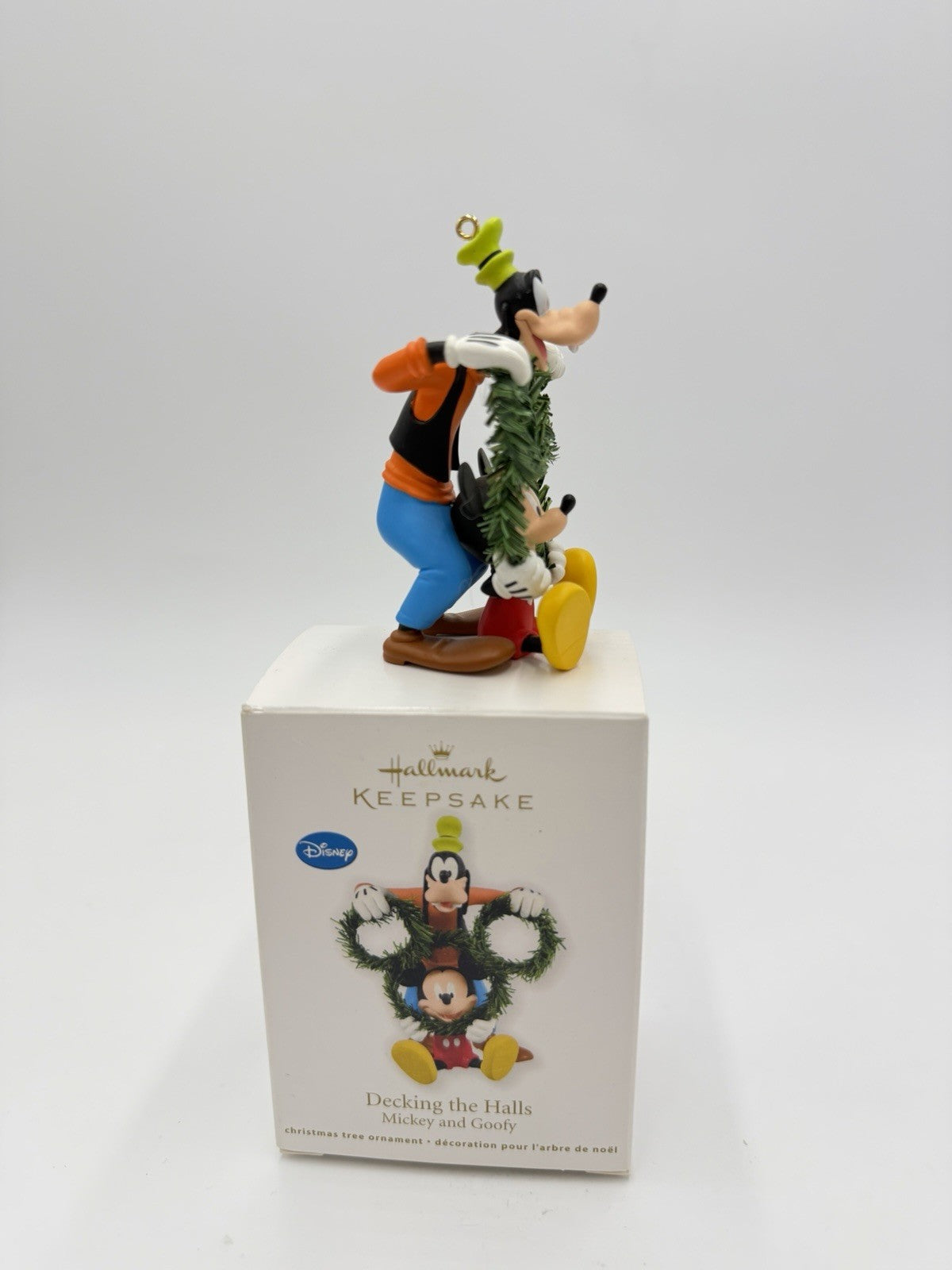 Hallmark Keepsake Decking The Halls Disney Mickey & Goofy Ornament