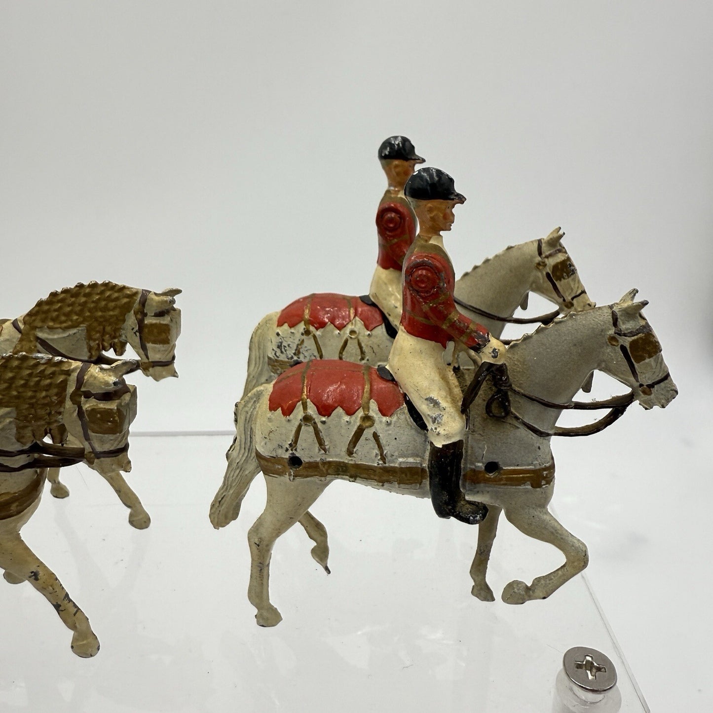 Britains LTD QUEEN ELIZABETH CORONATION 1953 England Metal Horses Set of 8