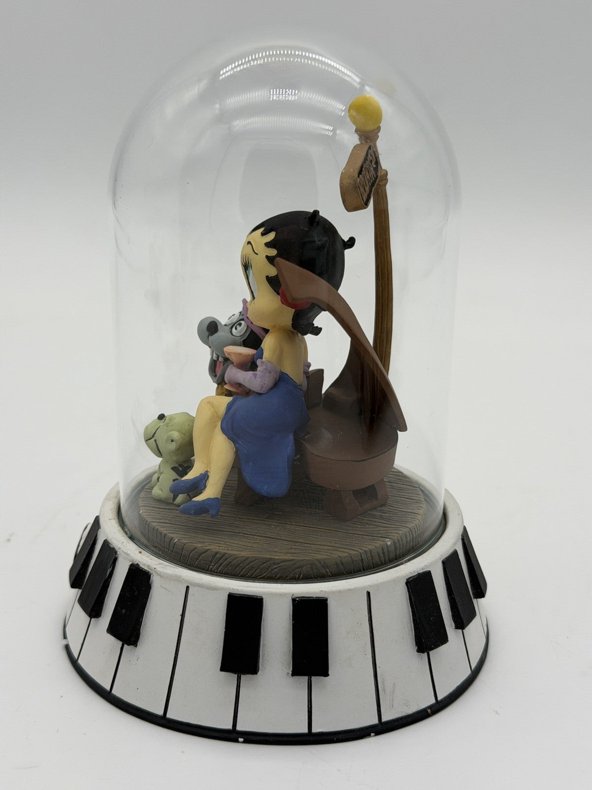 Franklin Mint Betty Boop BOURBON STREET Glass Dome 1995 Figurine 5” Vintage