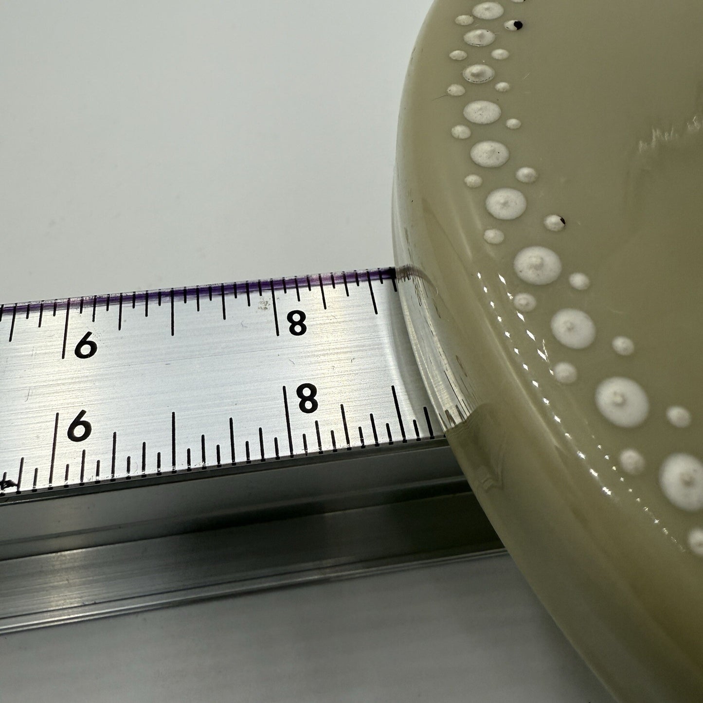 Antique Victorian Bristol Art Glass Hand Painted Daisies Footed Large Vase 11in